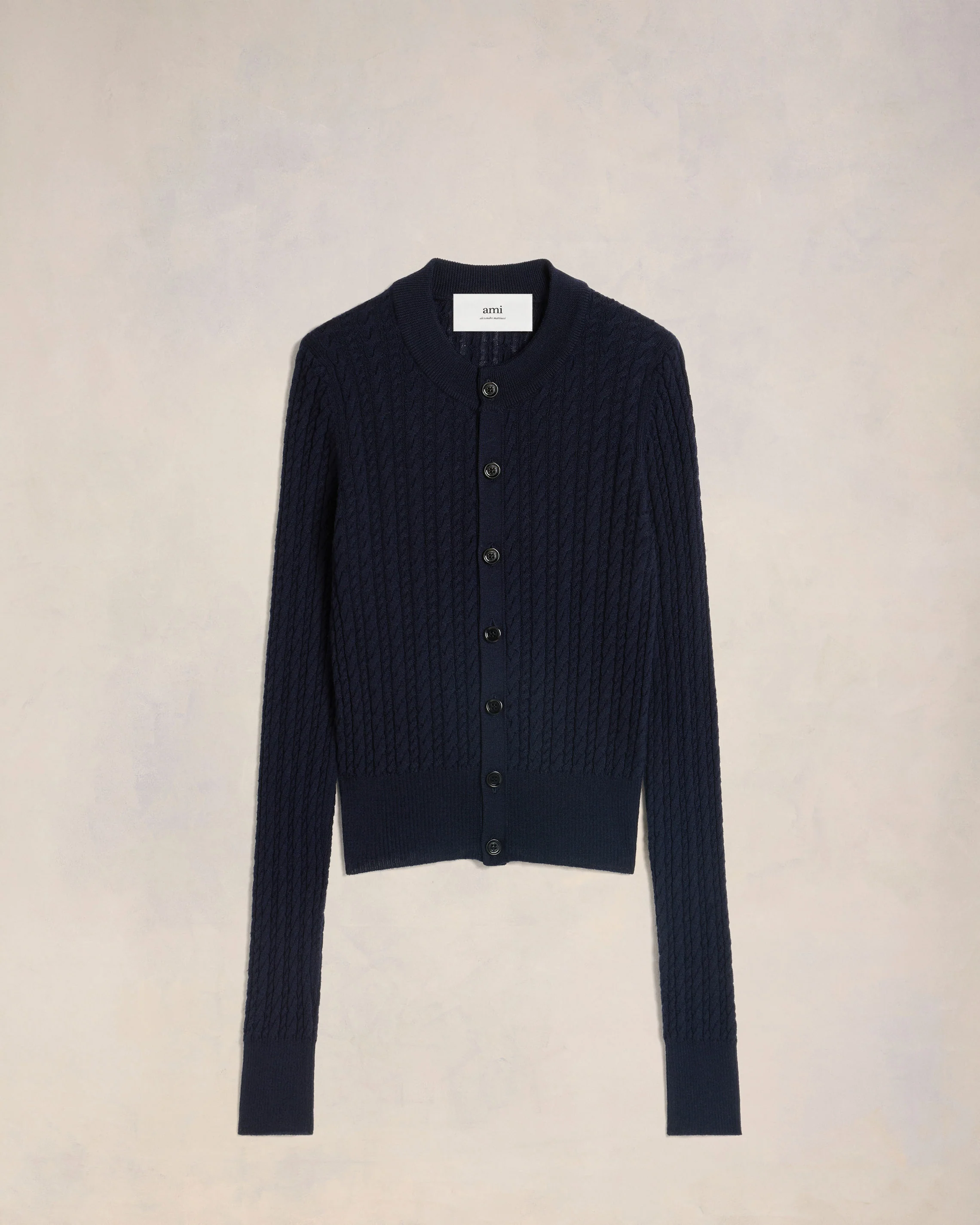 Night Blue Cable Knit Cardigan - leoleo123123