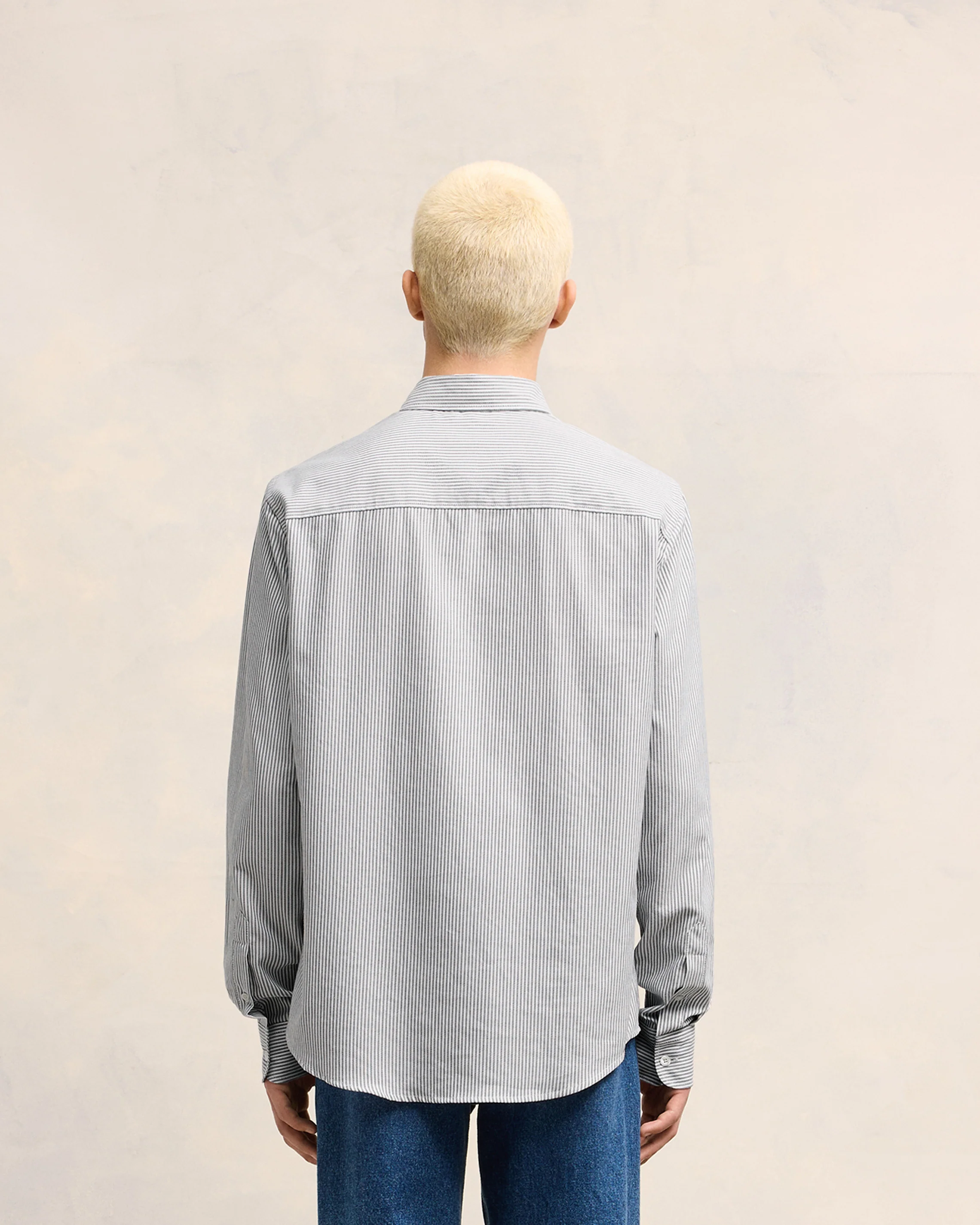 Black/Natural White Button-Down Ami De Coeur Shirt - leoleo123123