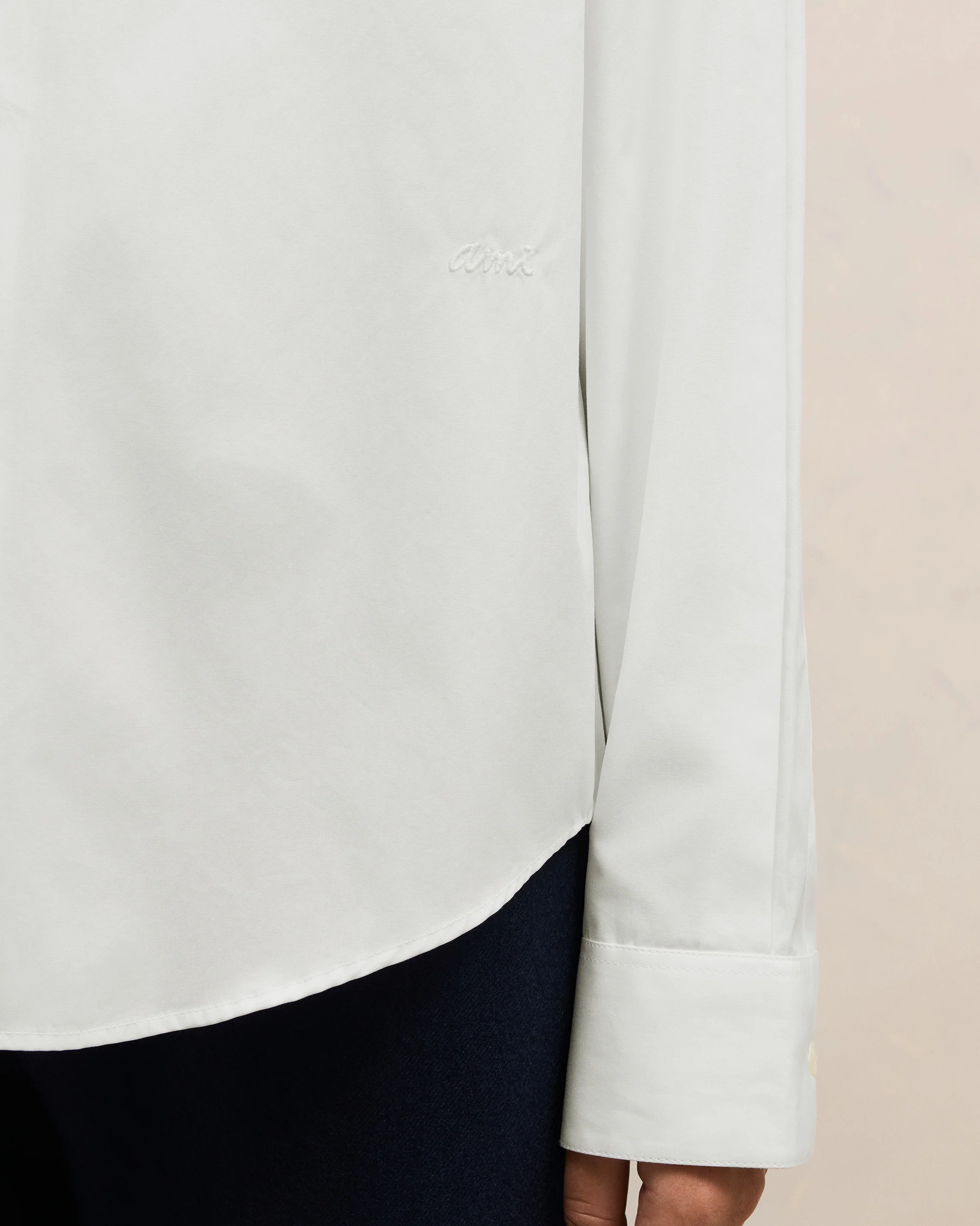 White Boxy Fit Shirt - leoleo123123