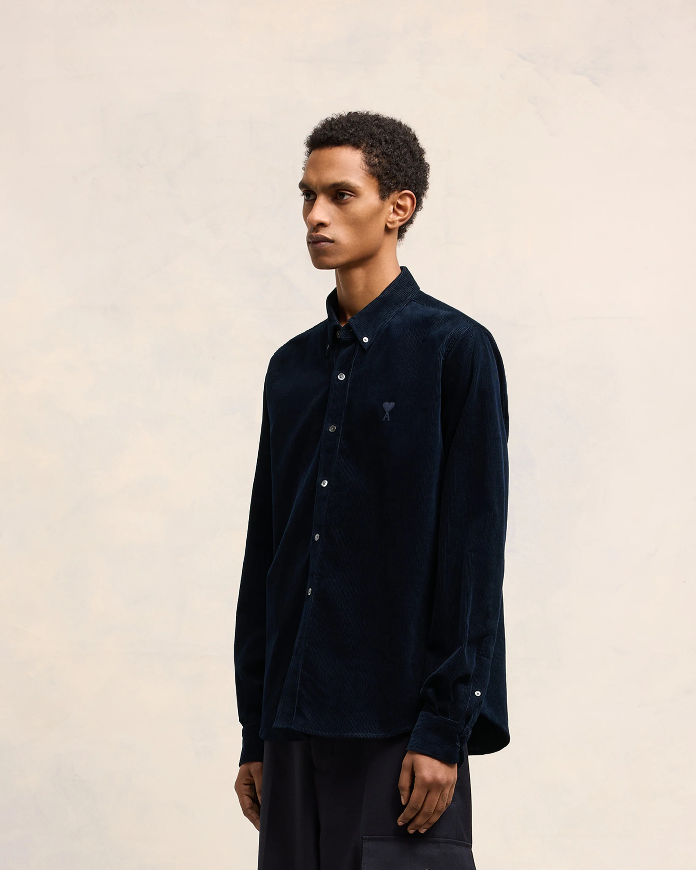 Navy Blue Classic Fit Shirt - leoleo123123
