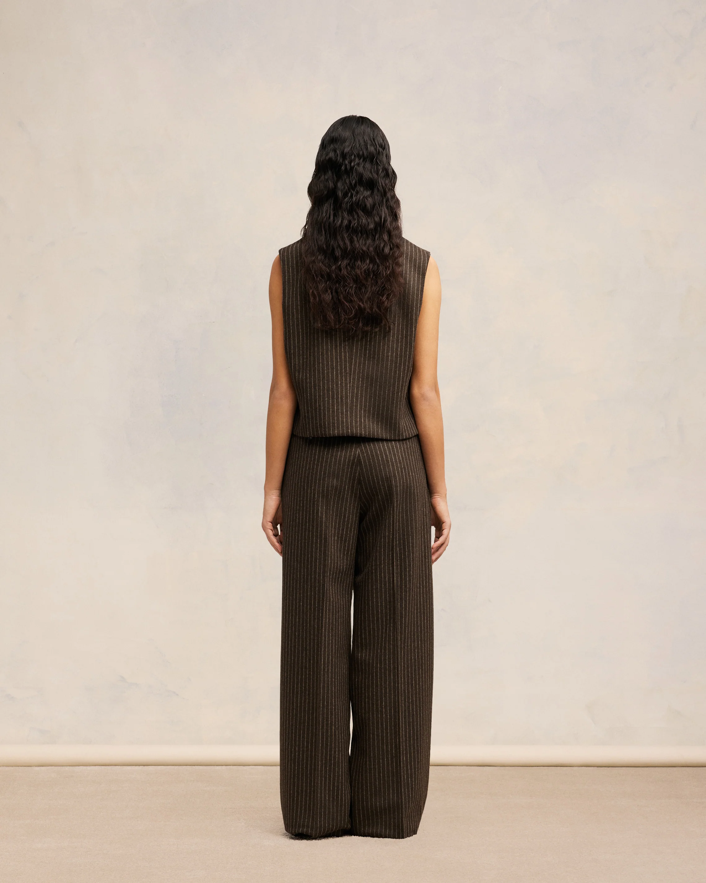 Dark Coffe/Sable Sleeveless Military Jacket - leoleo123123