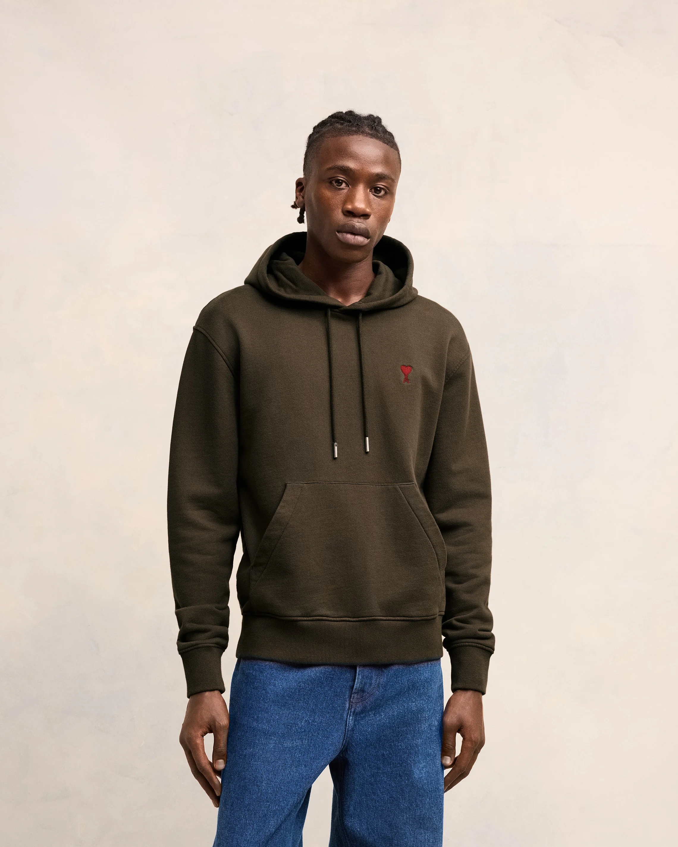 Dark Coffee Red Ami De Coeur Hoodie - leoleo123123