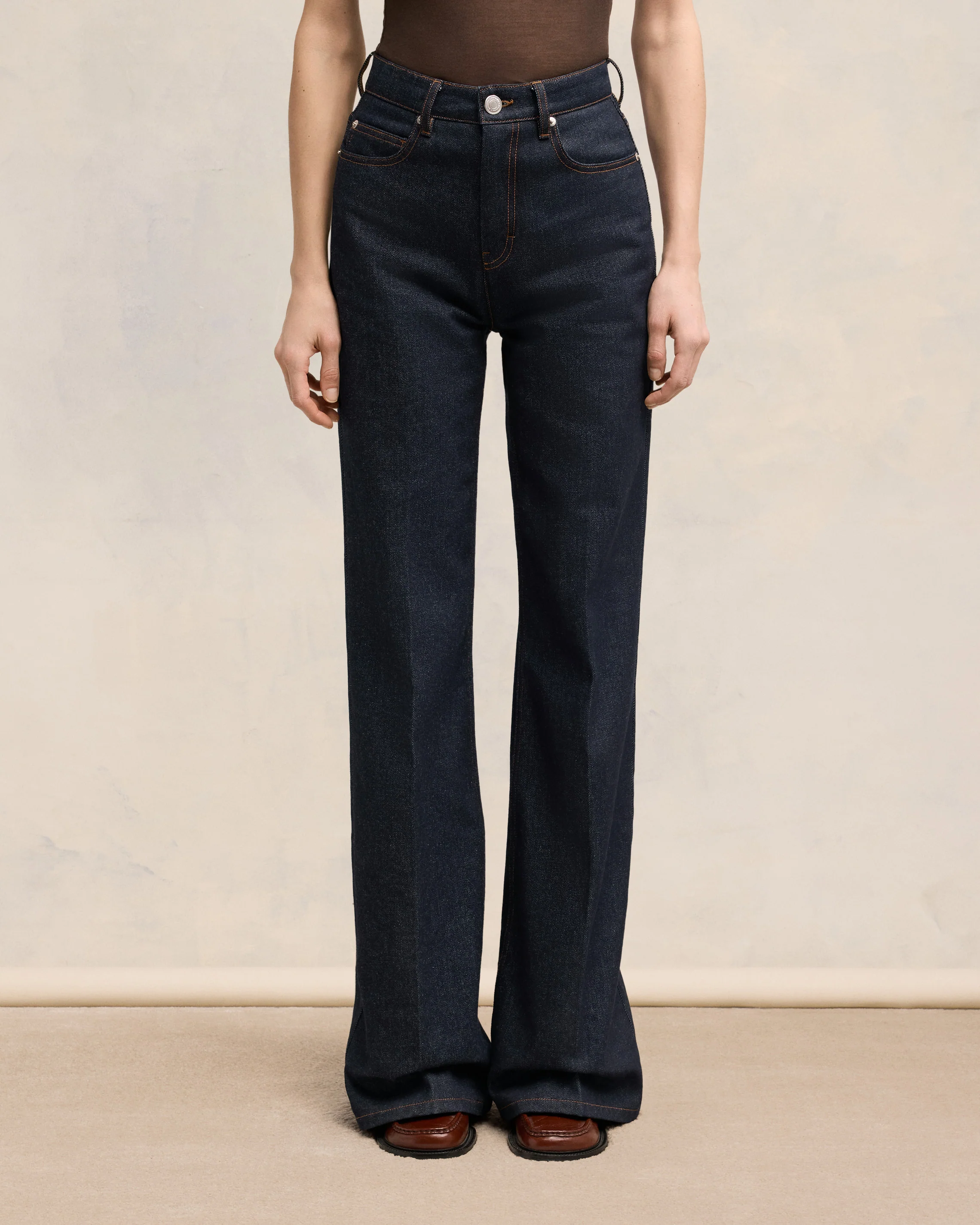 Indigo Flare Fit Jeans - leoleo123123