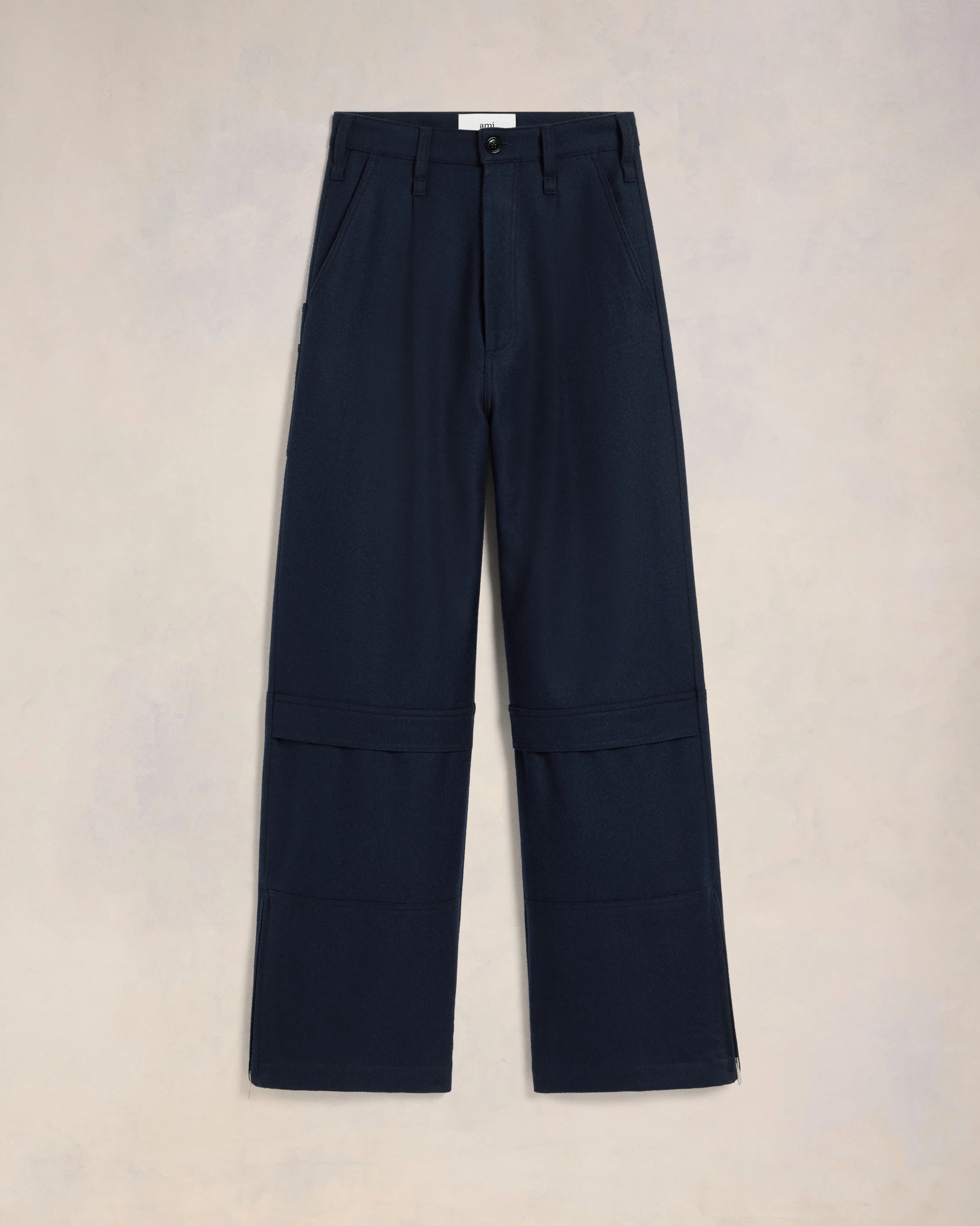 Navy Blue Cargo Trousers - leoleo123123