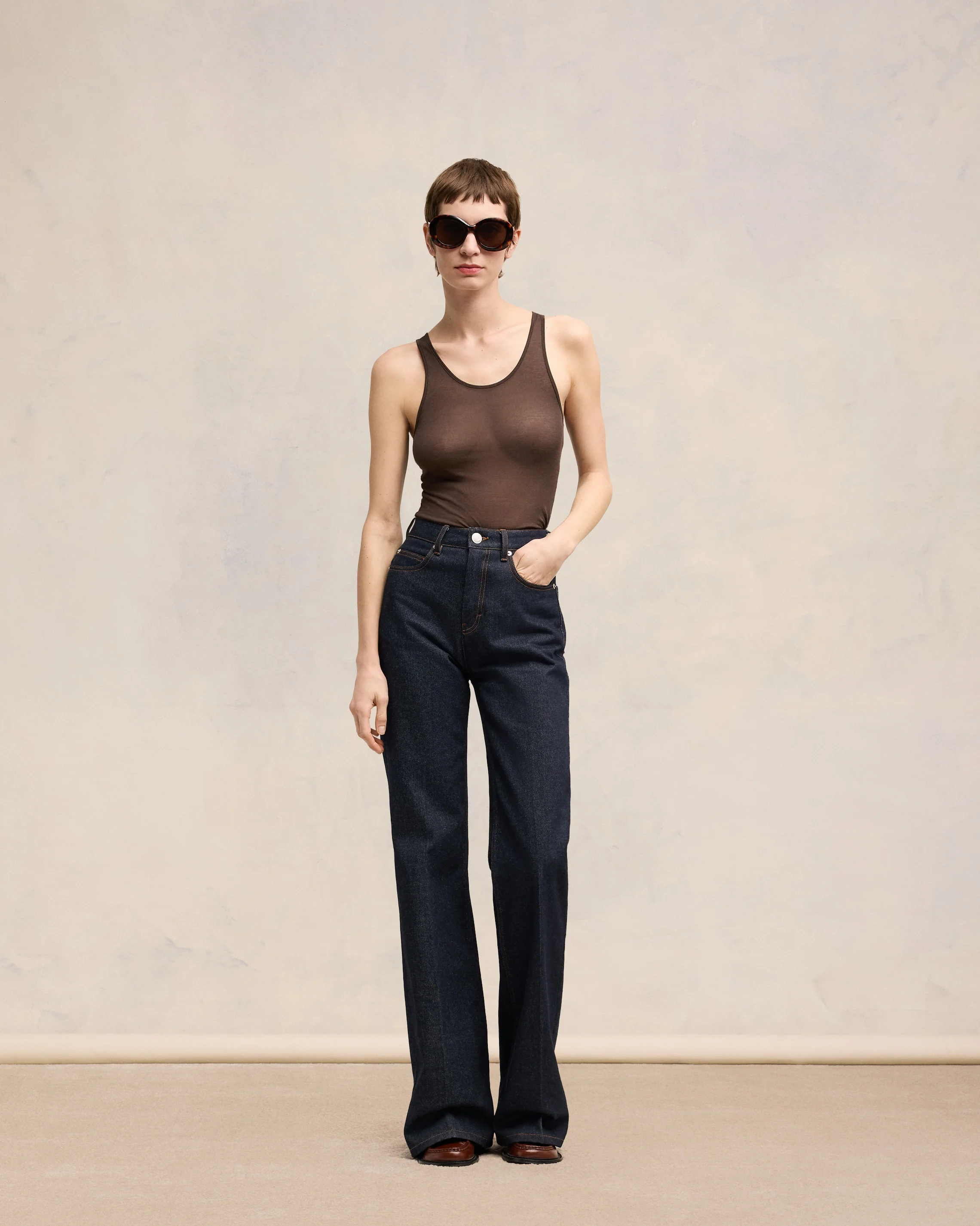 Indigo Flare Fit Jeans - leoleo123123