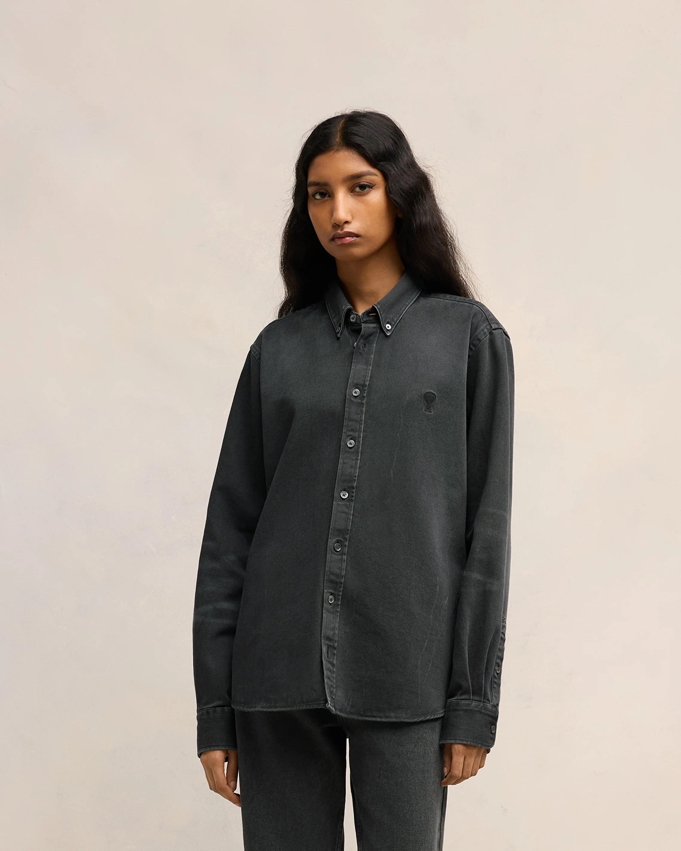 Cotton Twill Shirt | Ami De Coeur | Ami Paris US - leoleo123123