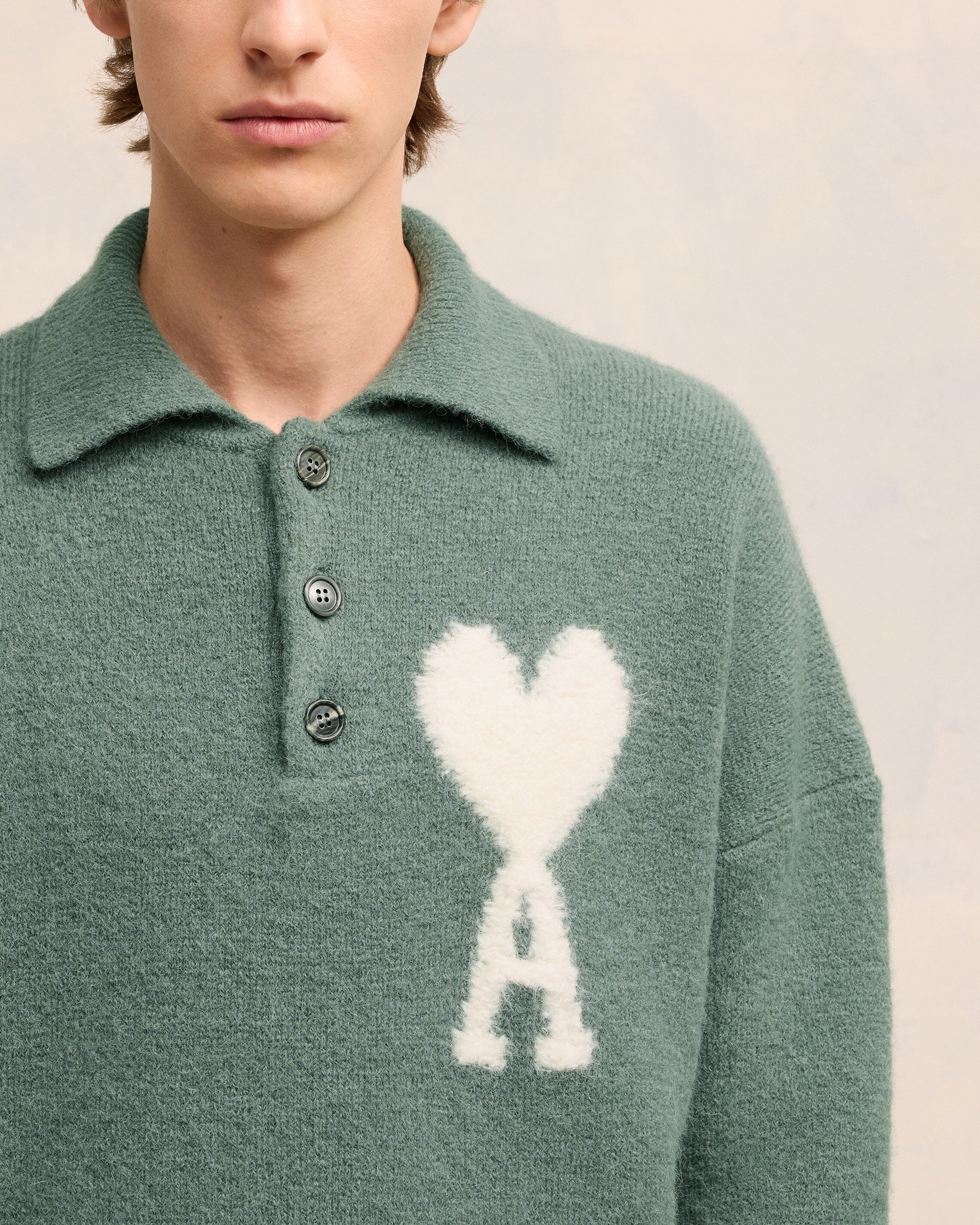Antique Clay Off-White Ami De Coeur Polo - leoleo123123