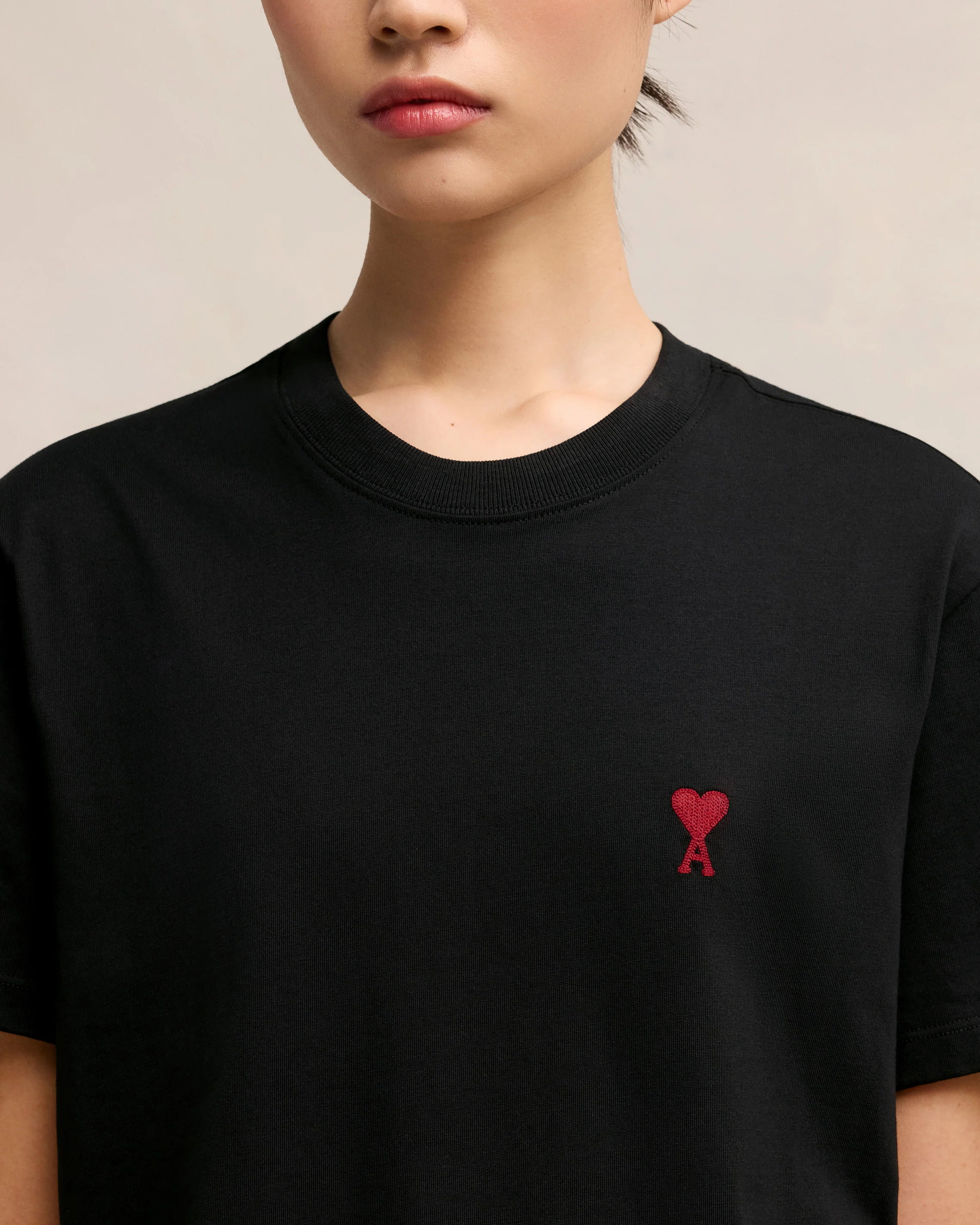 Black Red Ami De Coeur T-Shirt - leoleo123123