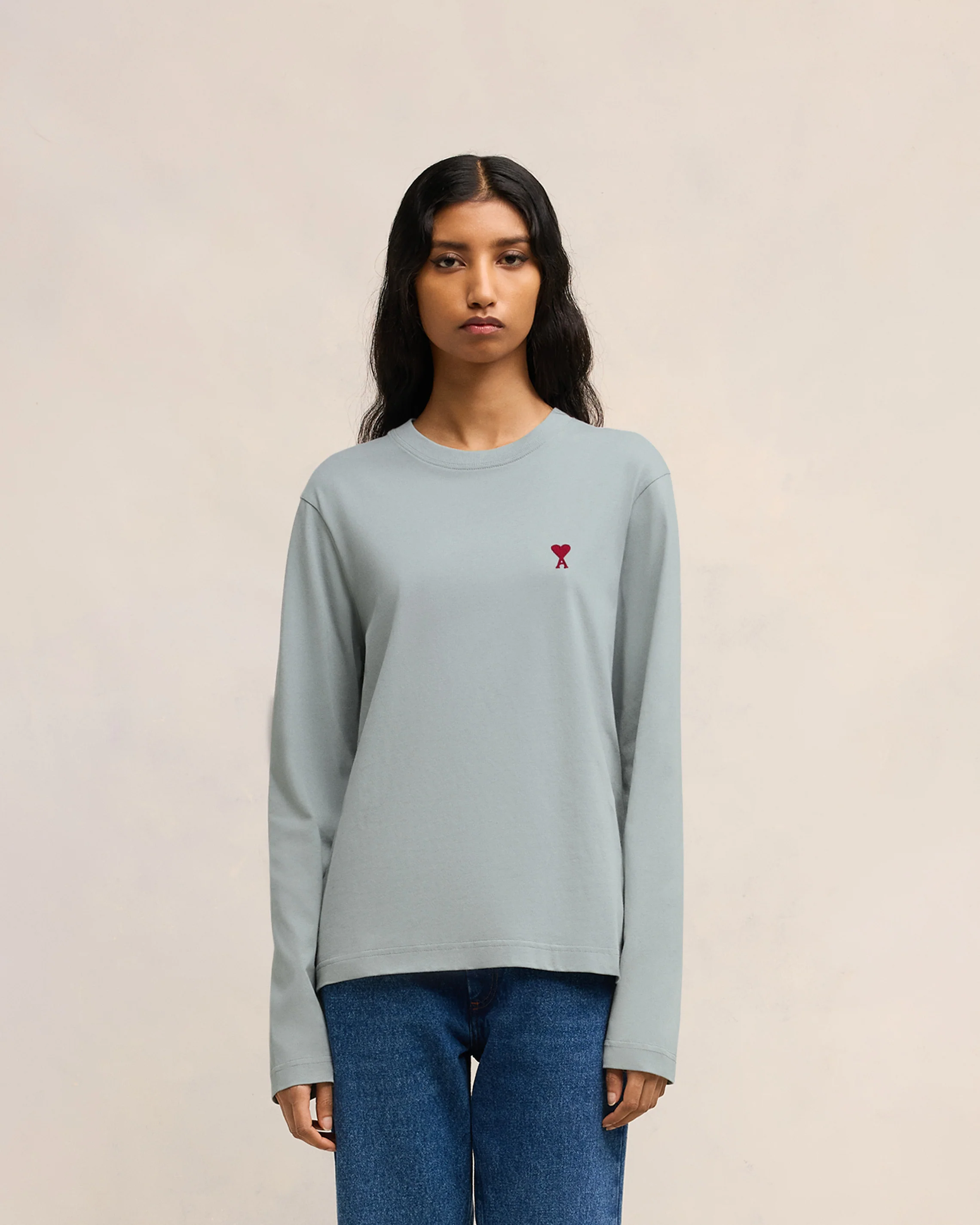 Clay Blue Red Ami De Coeur Longlseeves T-Shirt - leoleo123123