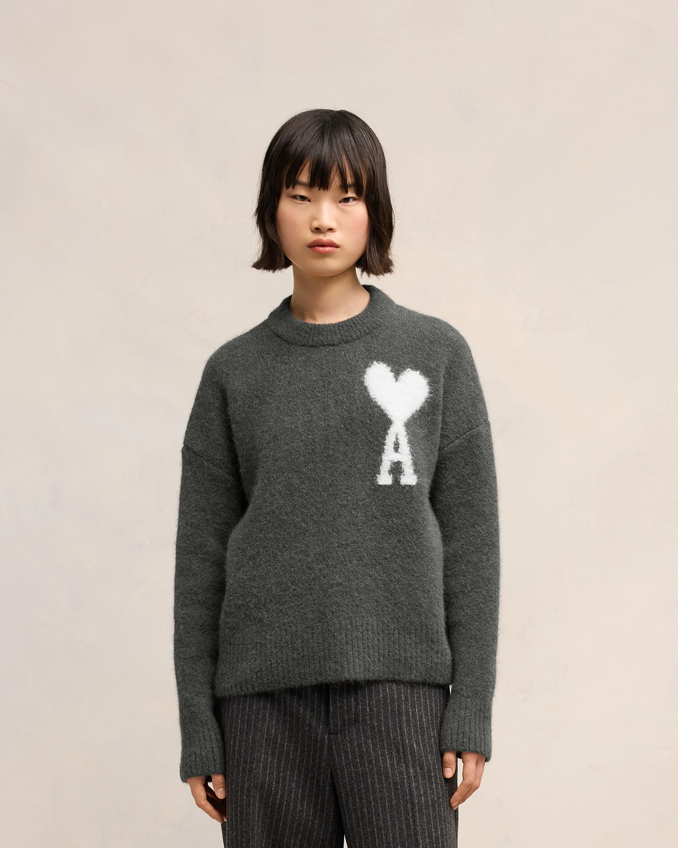Alpaca Wool Jumper | Ami De Coeur | Ami Paris US - leoleo123123