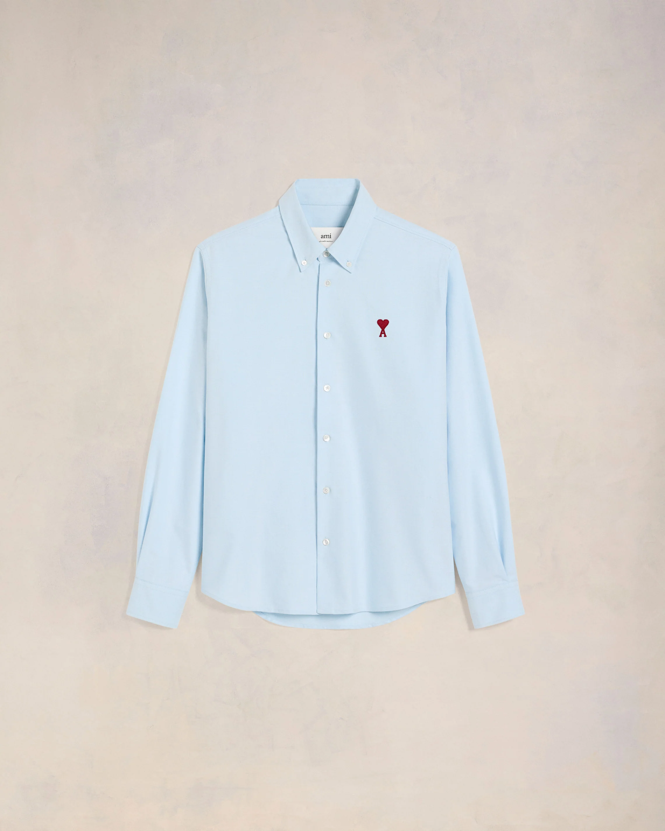 Sky Blue Button-Down Ami De Coeur Shirt - leoleo123123