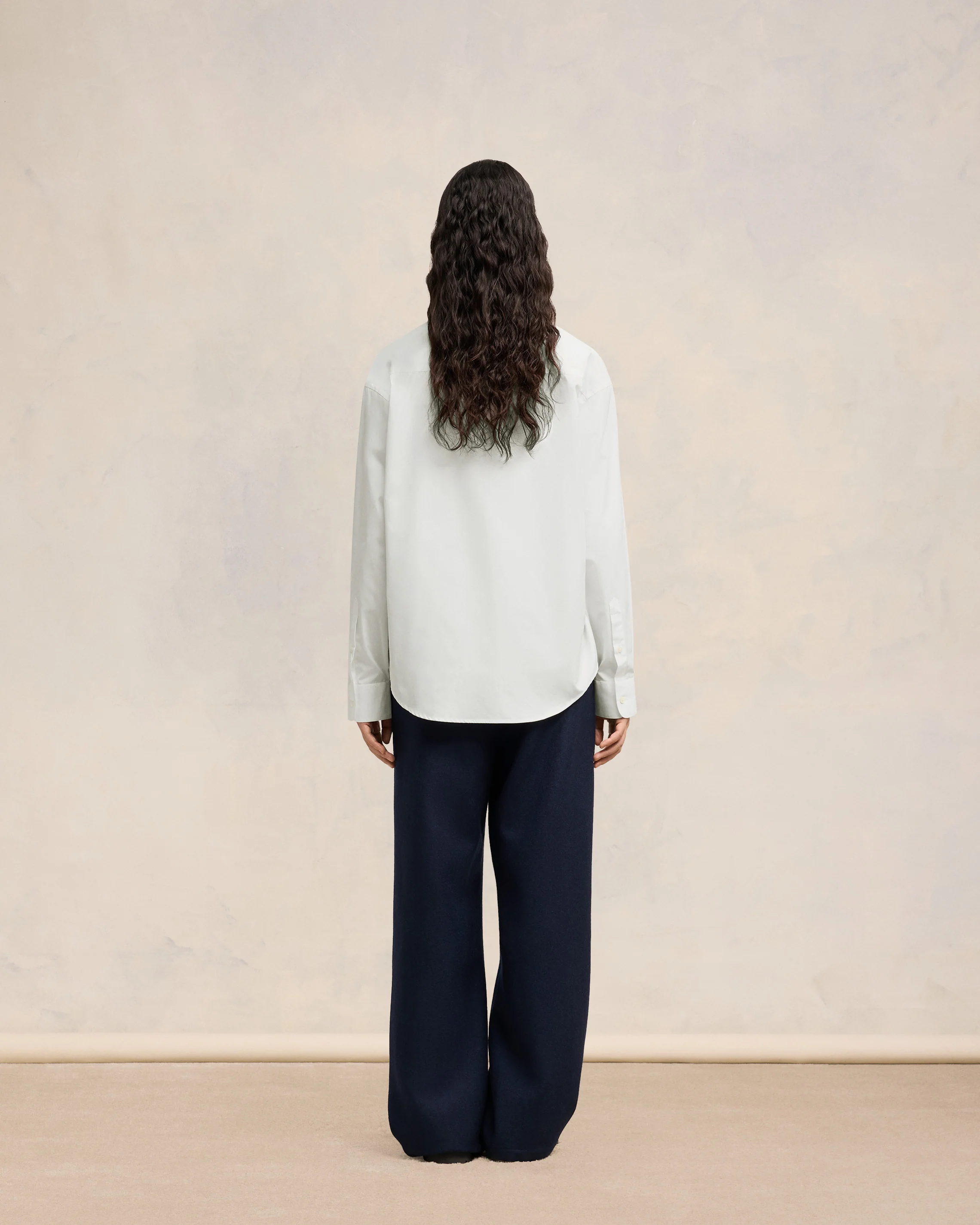 White Boxy Fit Shirt - leoleo123123