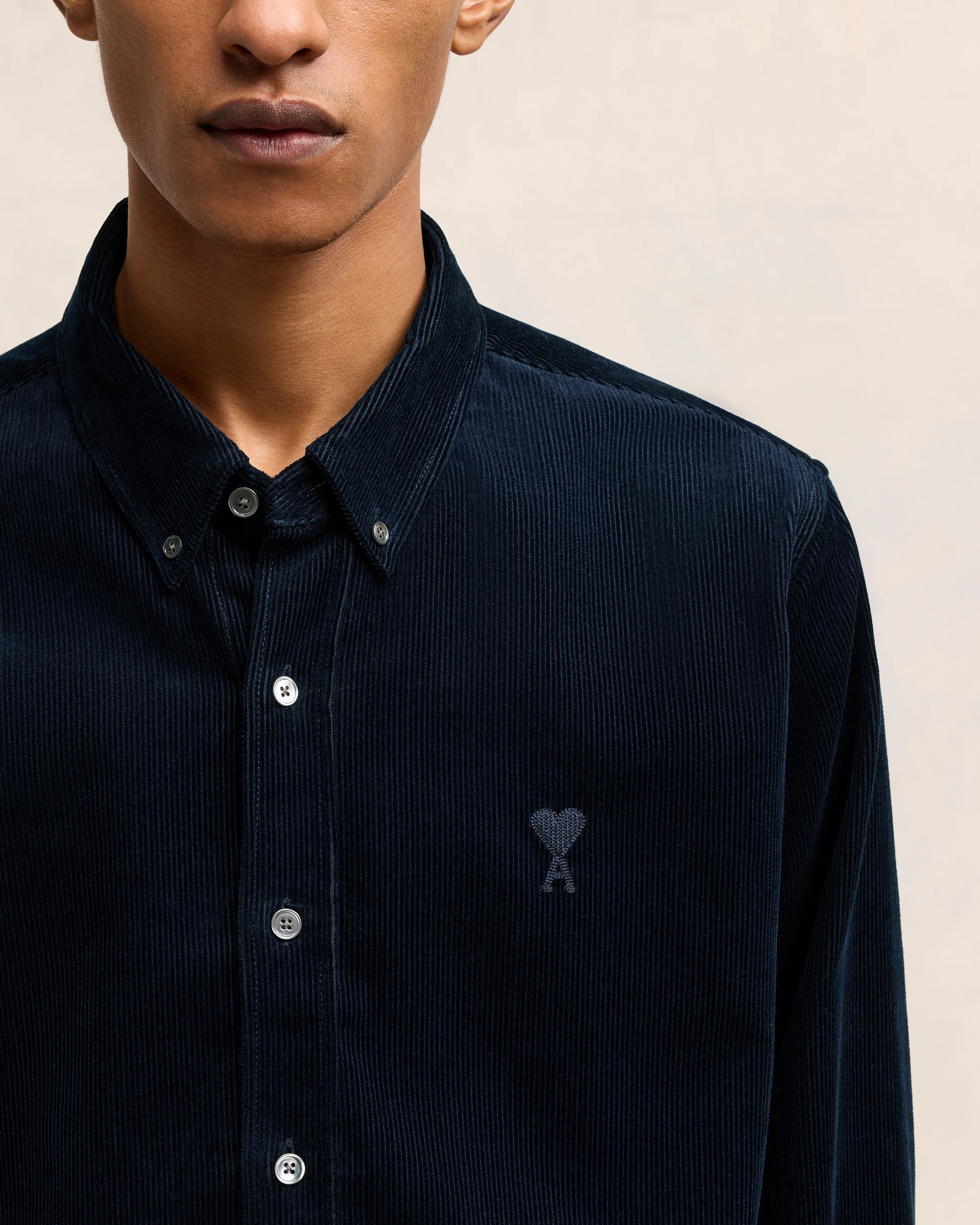 Navy Blue Classic Fit Shirt - leoleo123123