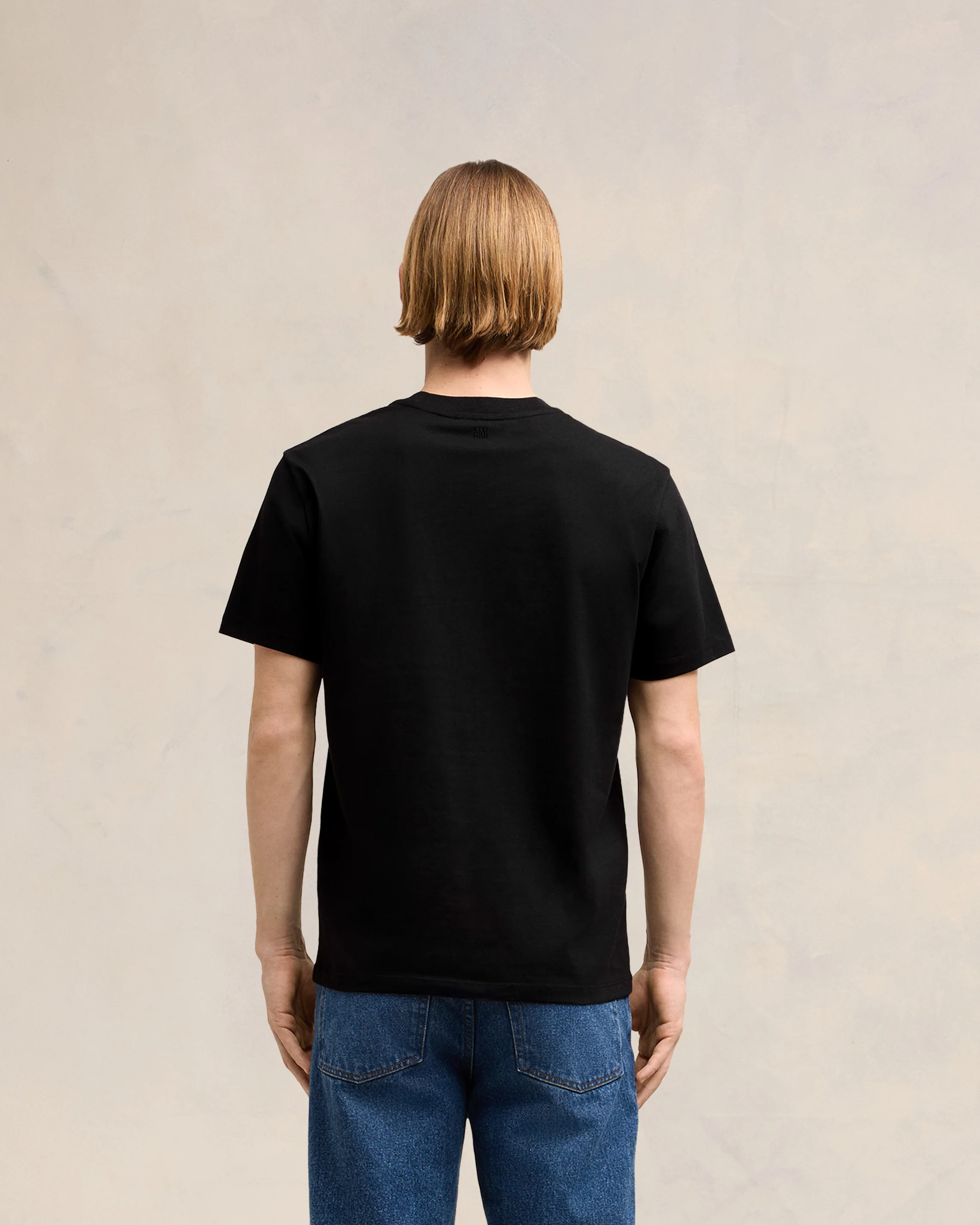 Black Jersey T-shirt | Ami De Coeur | Ami Paris US - leoleo123123