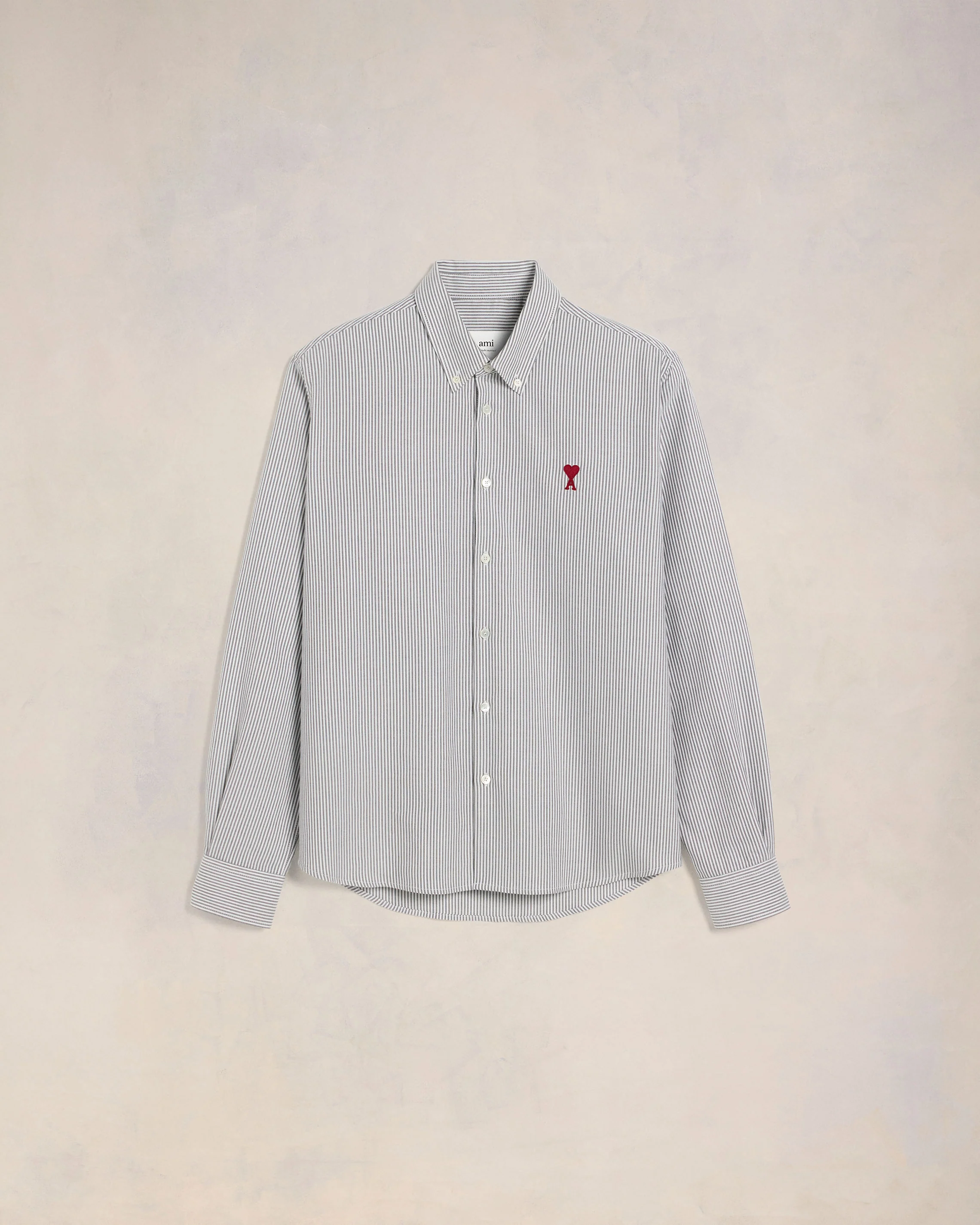 Black/Natural White Button-Down Ami De Coeur Shirt - leoleo123123