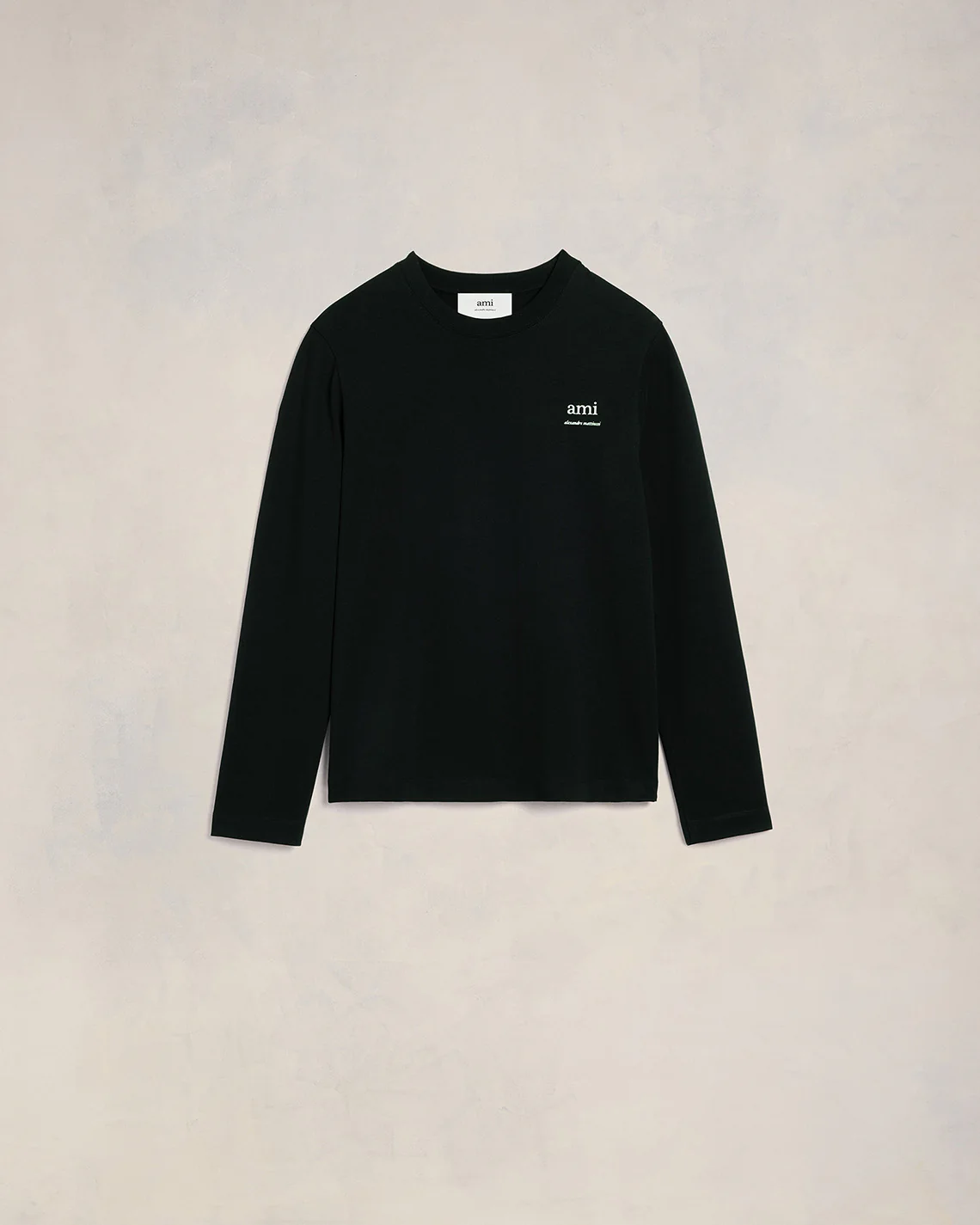 Black Long Sleeve Ami Alexandre Mattiussi T-Shirt - leoleo123123