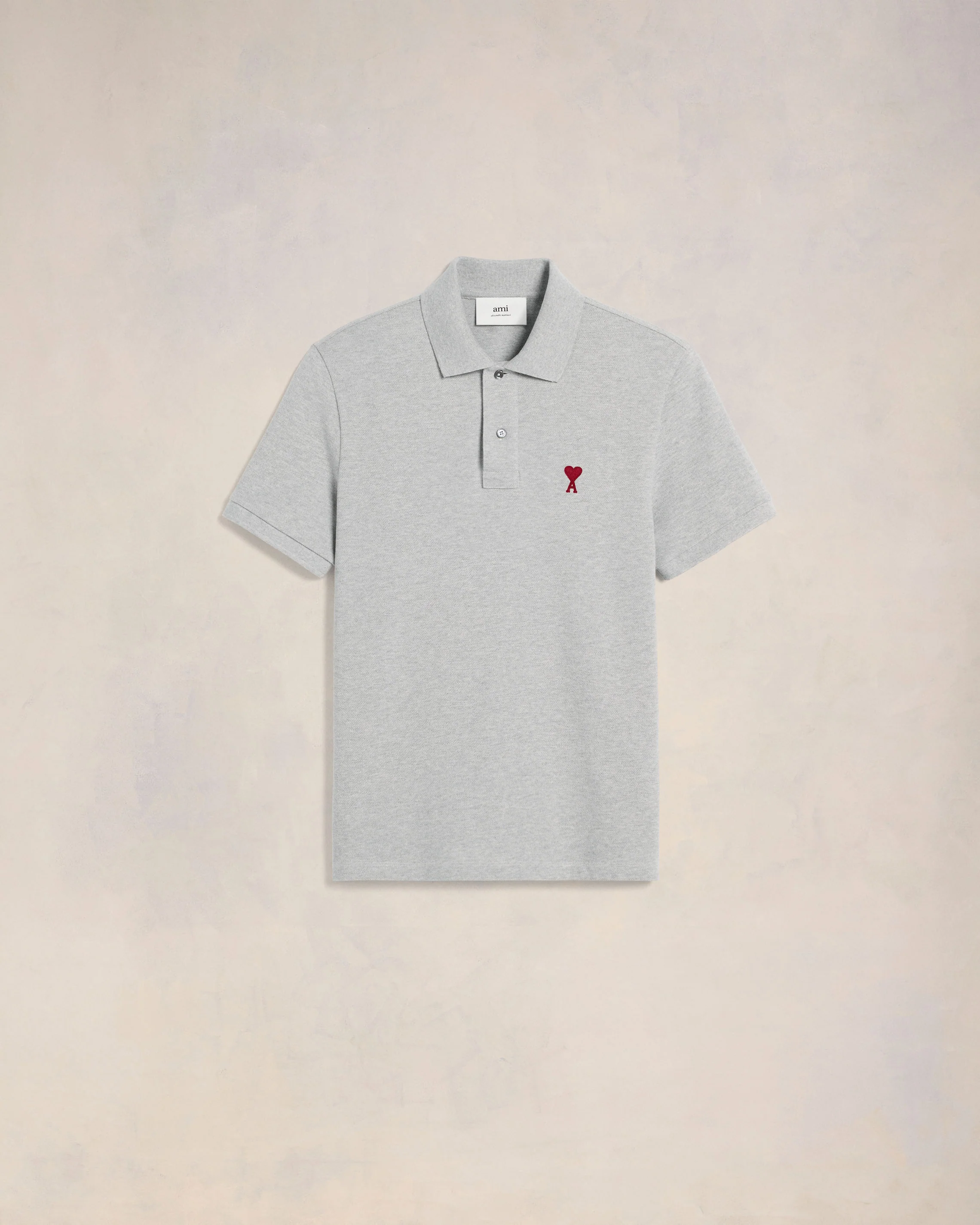 Heather Ash Grey Ami De Coeur Polo Shirt - leoleo123123
