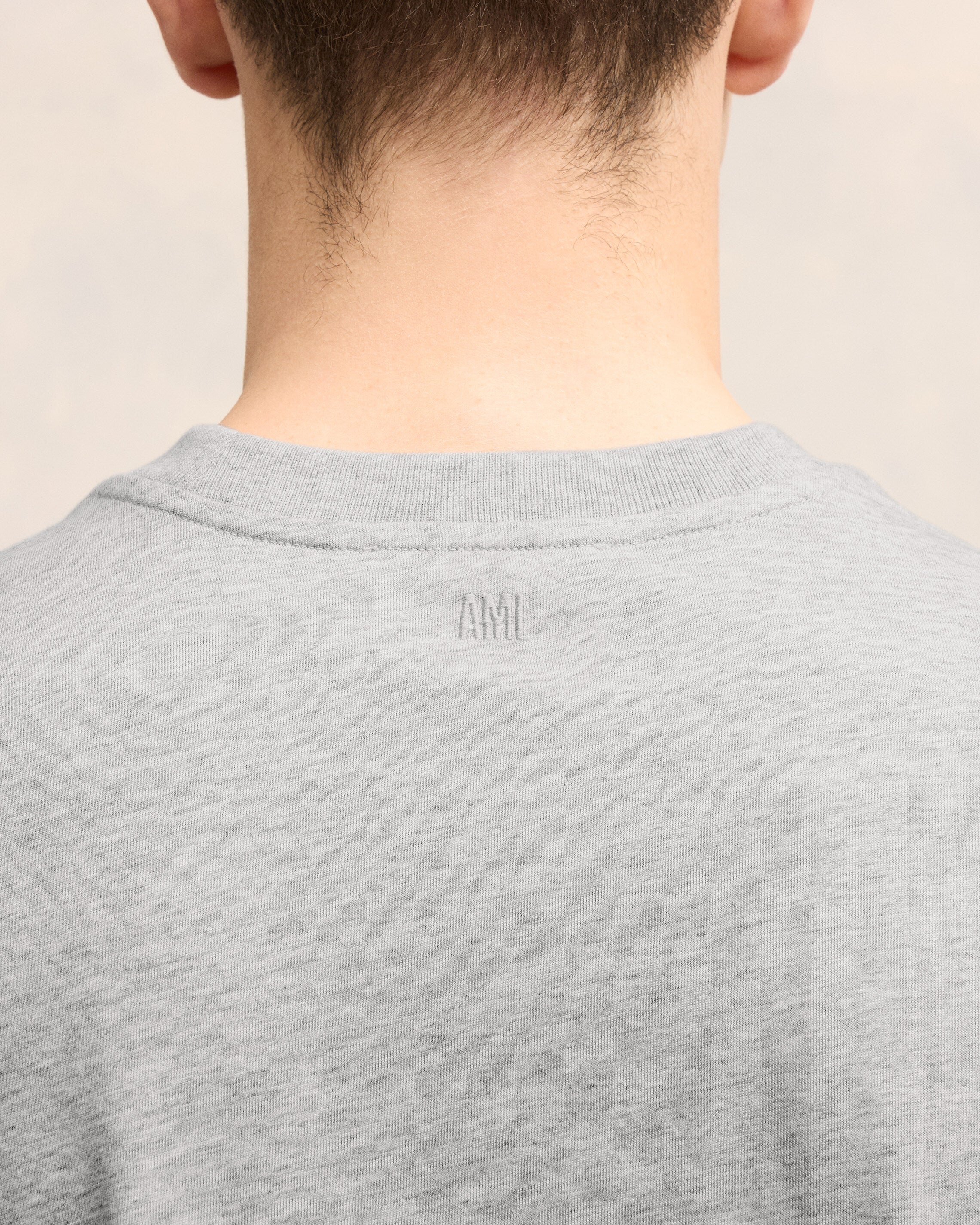 Heather Ash Grey Red Ami De Coeur T-Shirt - leoleo123123
