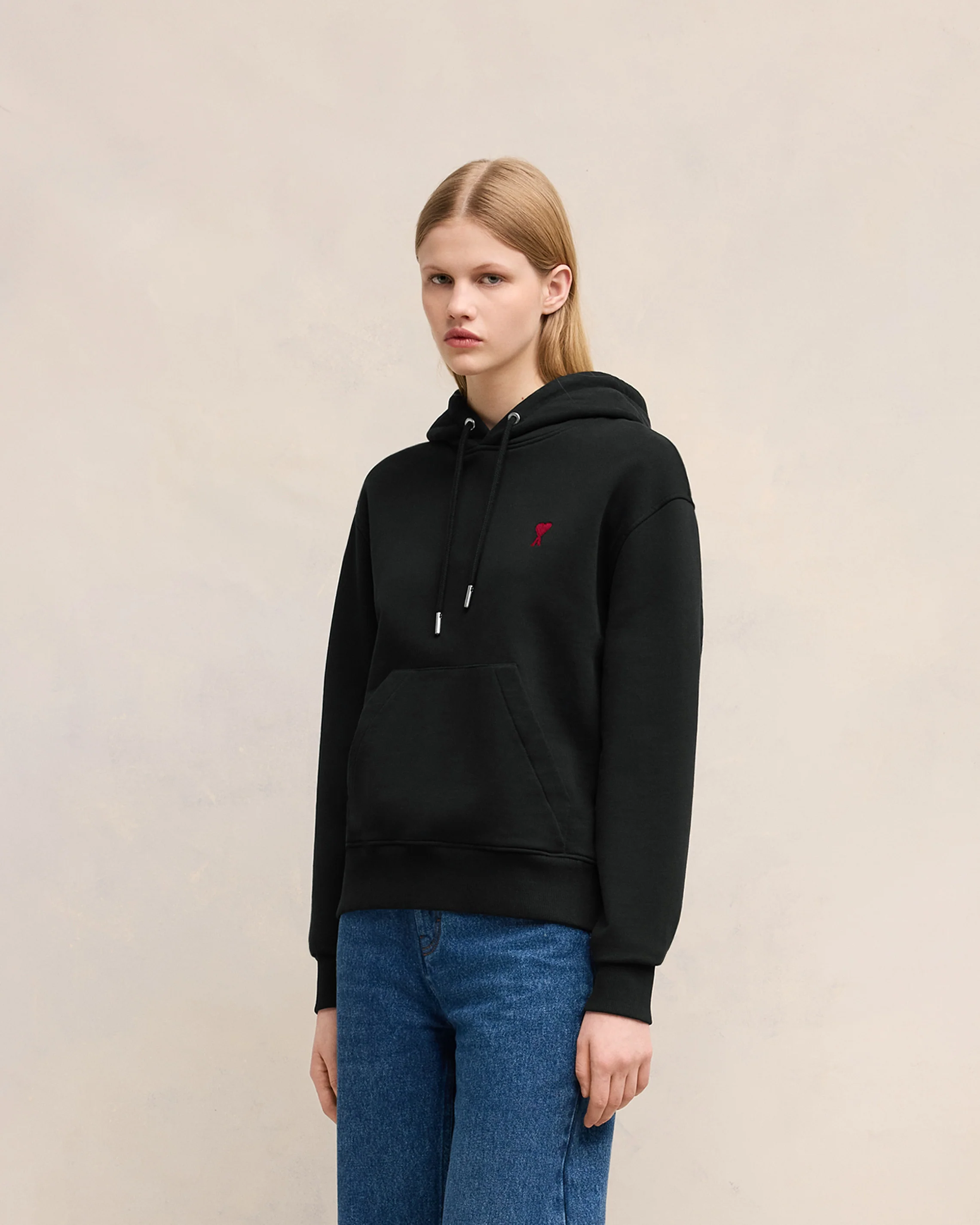 Black Red Ami De Coeur Hoodie - leoleo123123