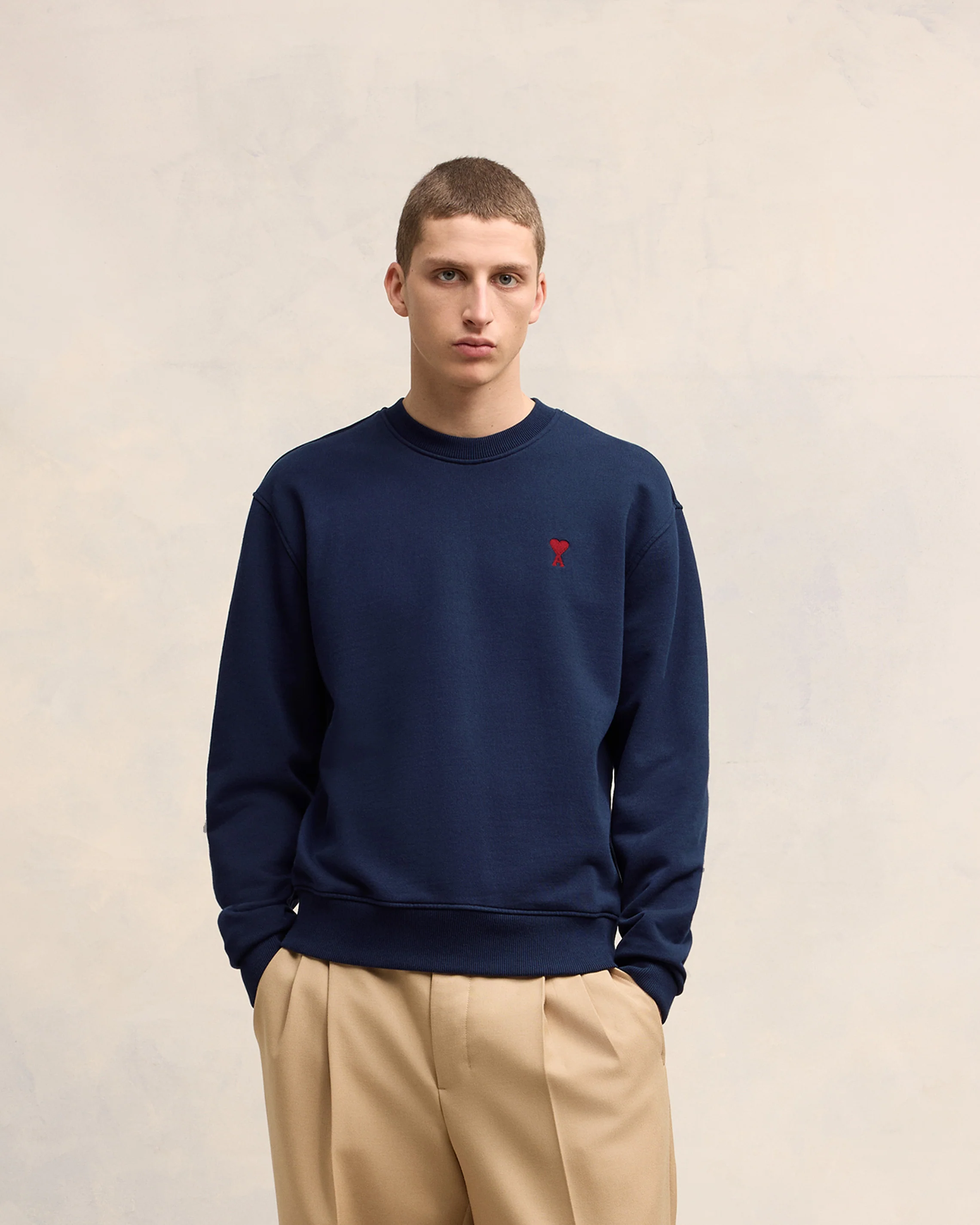 Night Blue Red Ami De Coeur Sweatshirt - leoleo123123