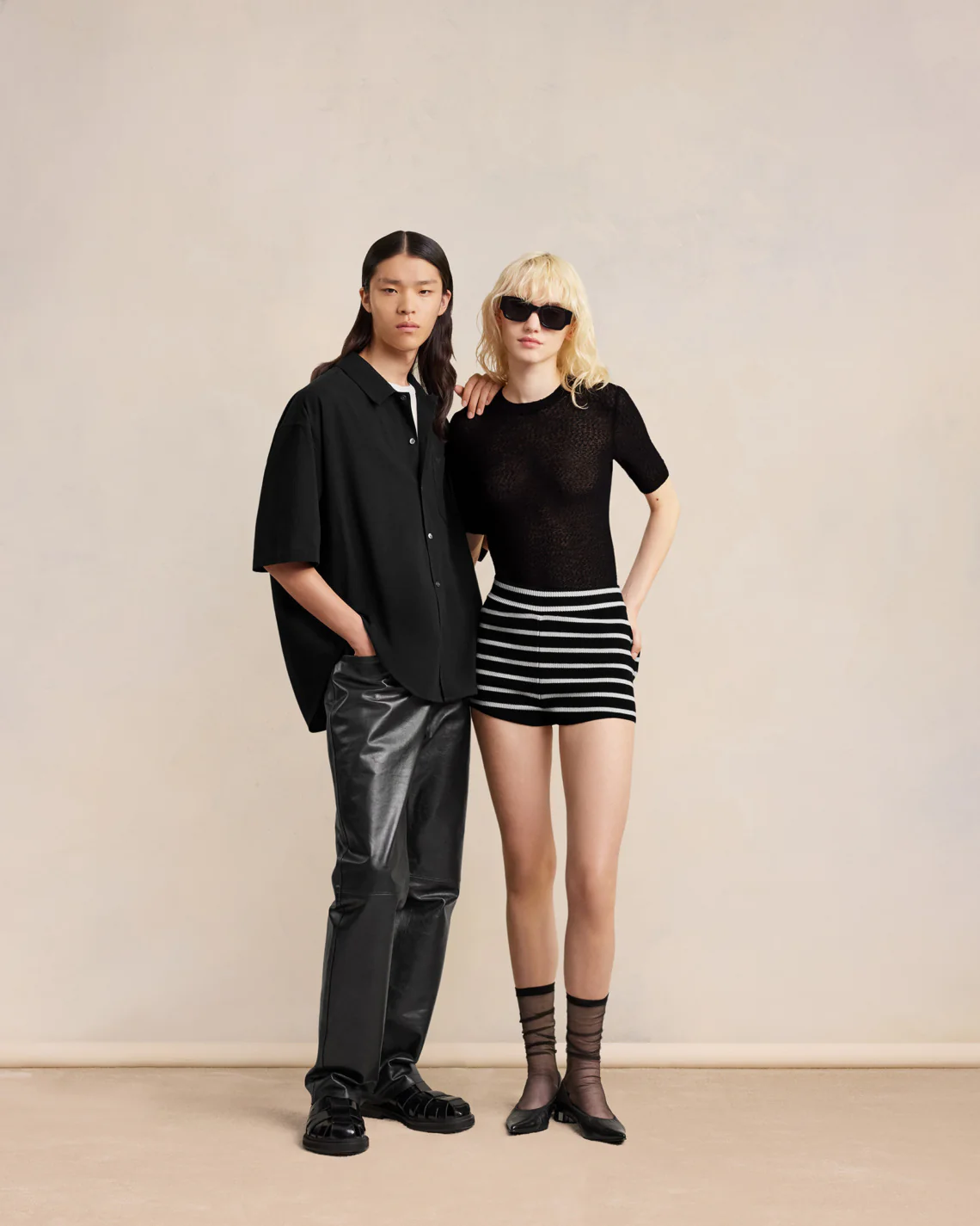 Black Straight Fit Trousers - leoleo123123