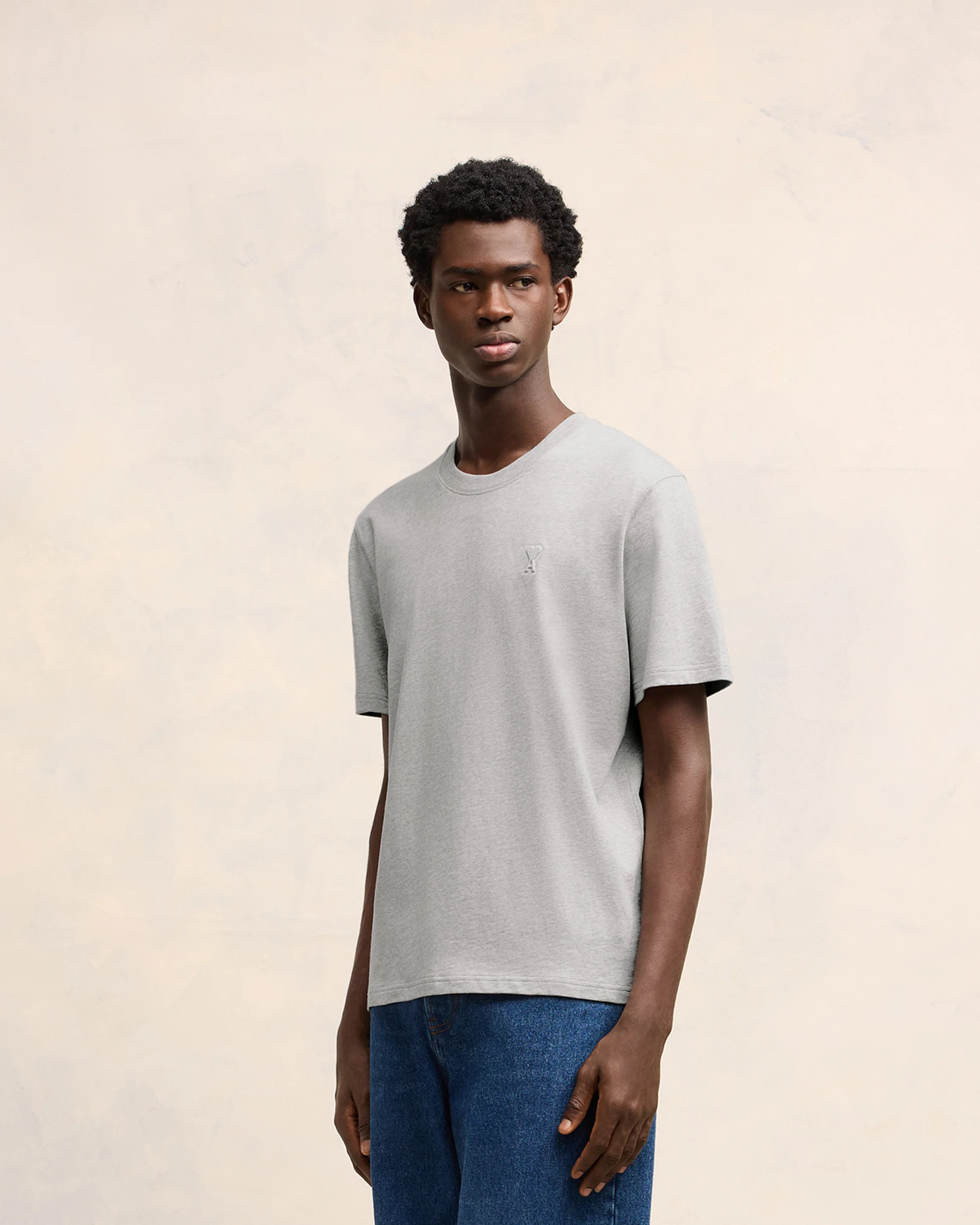 Heather Ash Grey Ami De Coeur T-Shirt - leoleo123123
