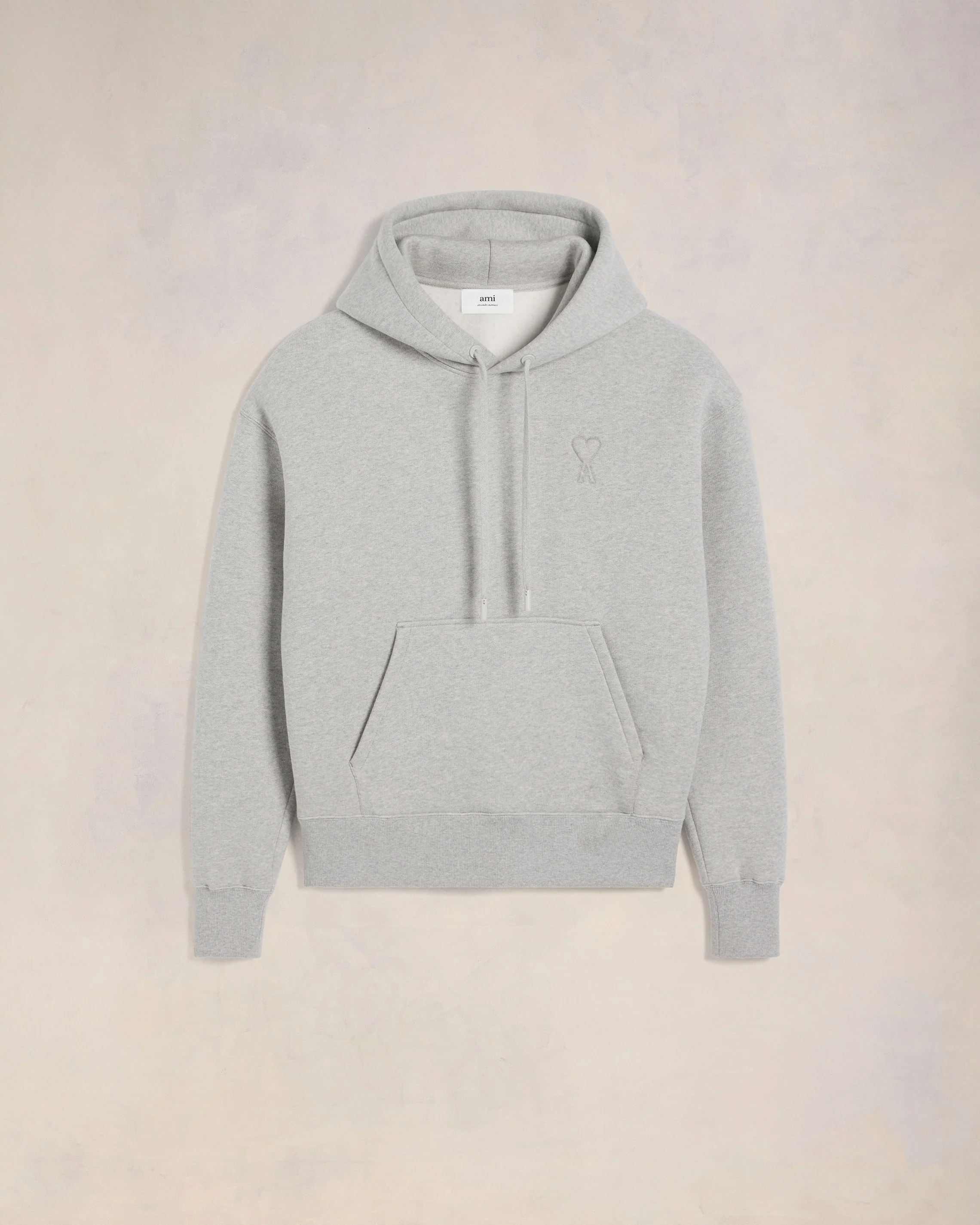 Heather Ash Grey Ami De Coeur Hoodie - leoleo123123