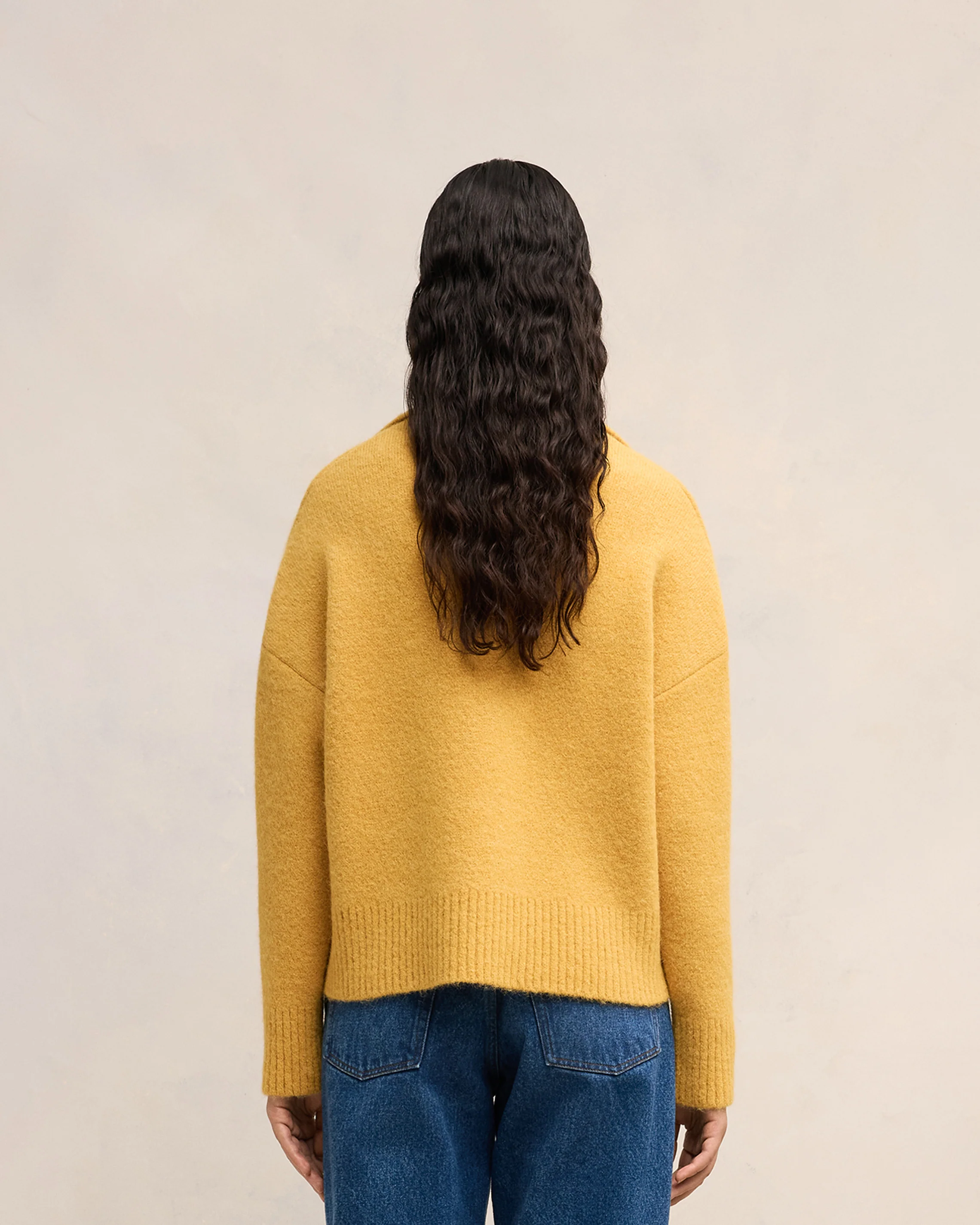 Mustard Off-White Ami De Coeur Polo - leoleo123123