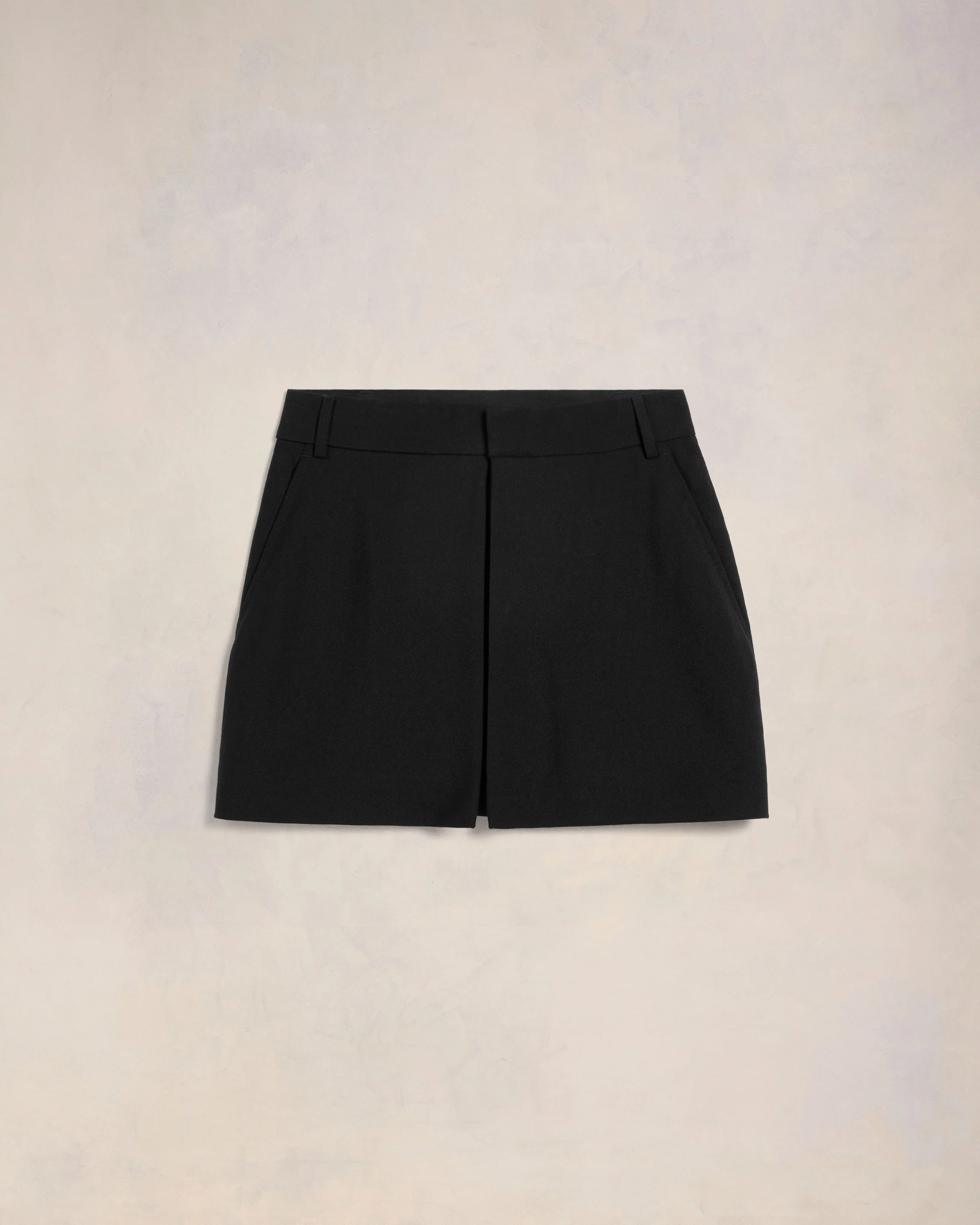 Black Mini Skirt With Panels - leoleo123123