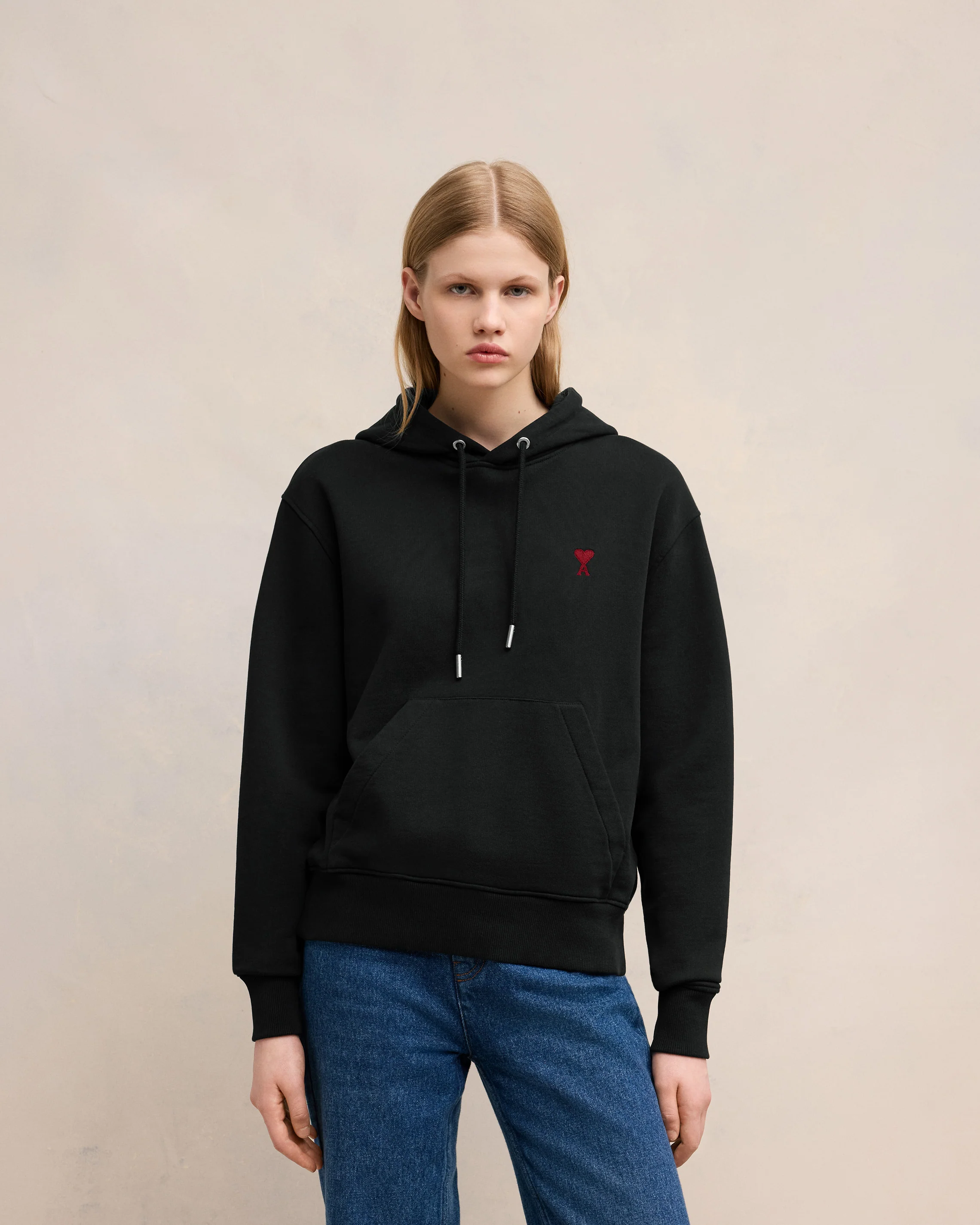 Black Red Ami De Coeur Hoodie - leoleo123123