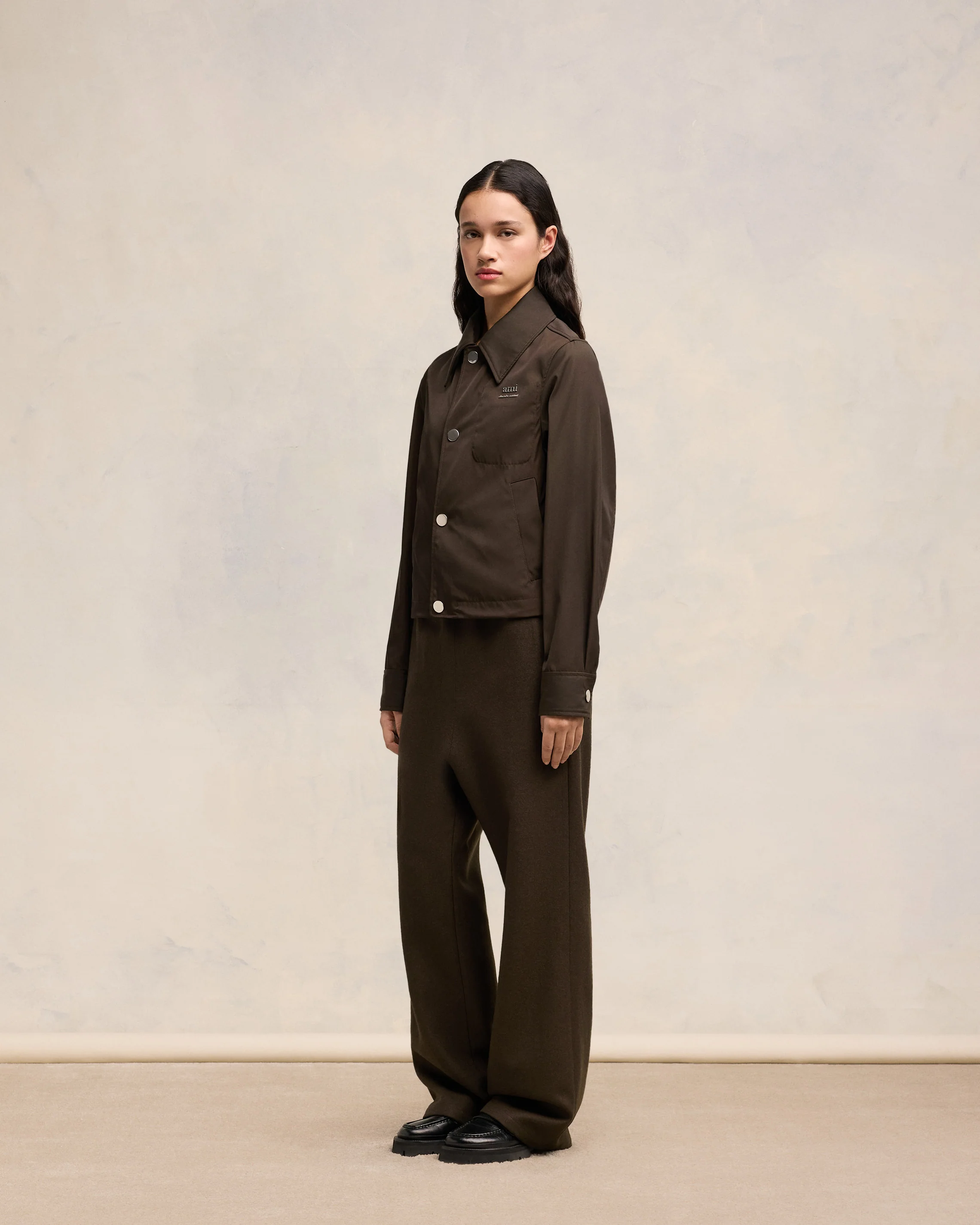 Dark Coffee Ami Alexandre Mattiussi Buttoned Jacket - leoleo123123