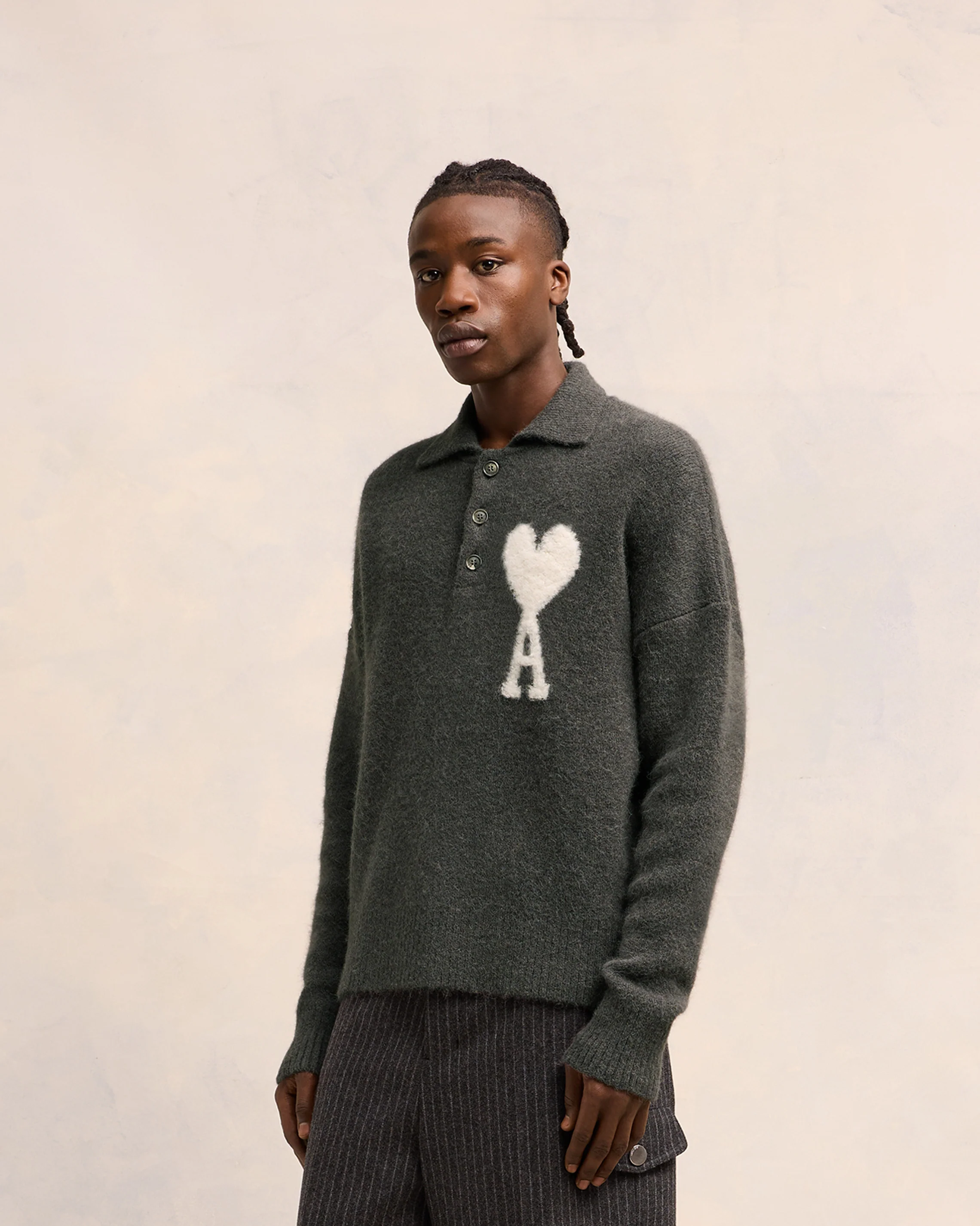 Long Sleeve Polo Shirt | Ami de Coeur | Ami Paris US - leoleo123123