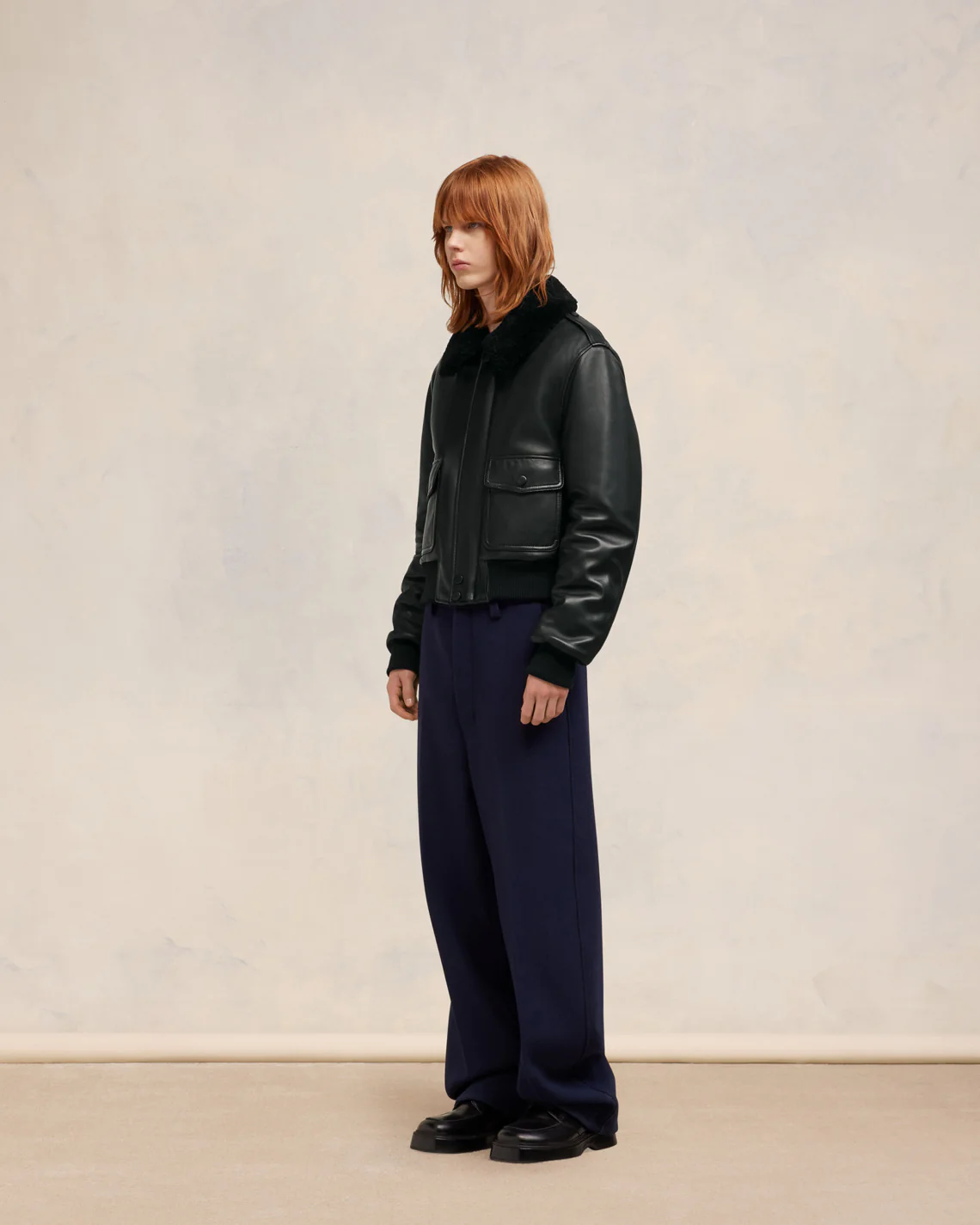 Veste Aviateur Noir - leoleo123123