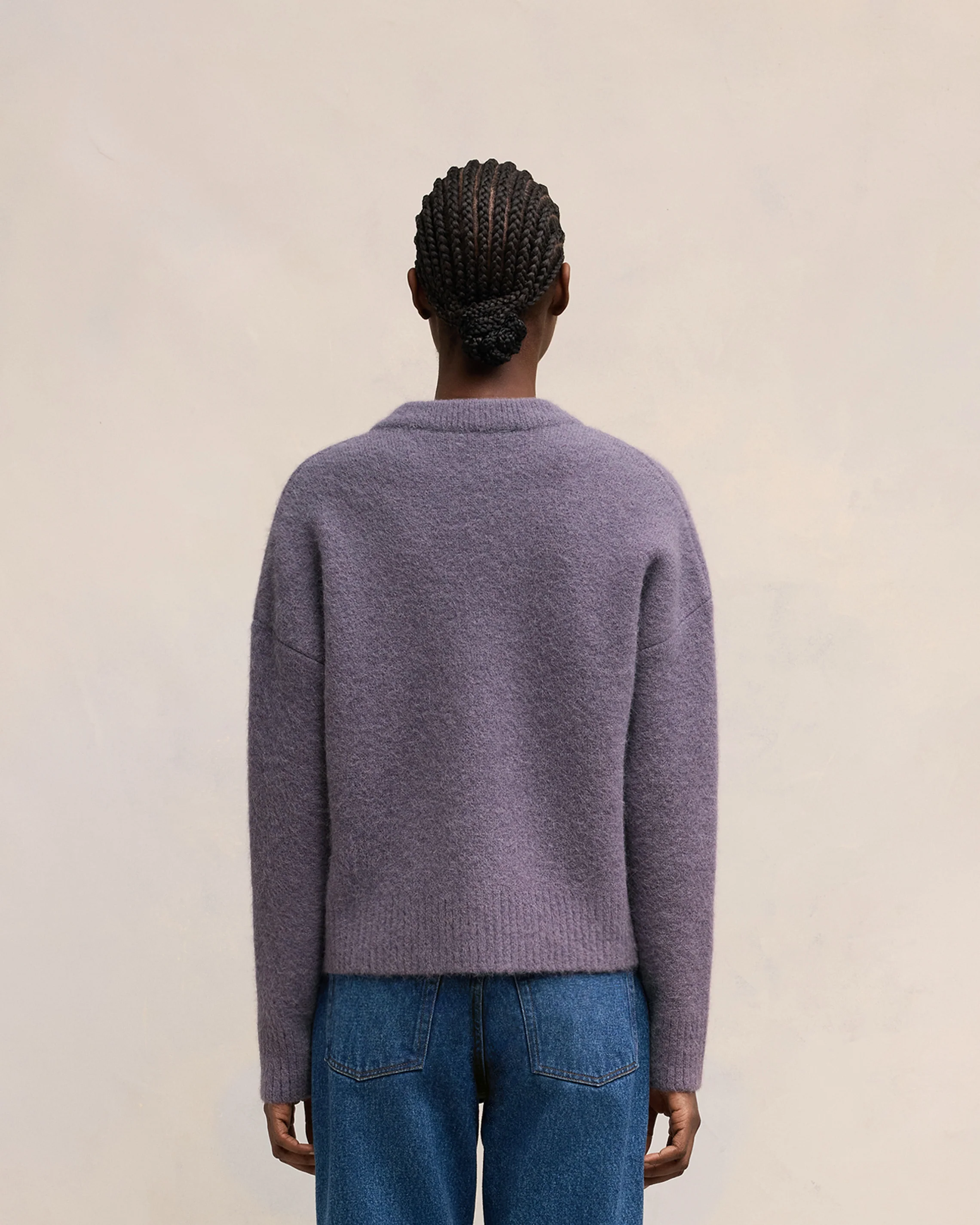 Lilac Off-White Ami De Coeur Cardigan - leoleo123123