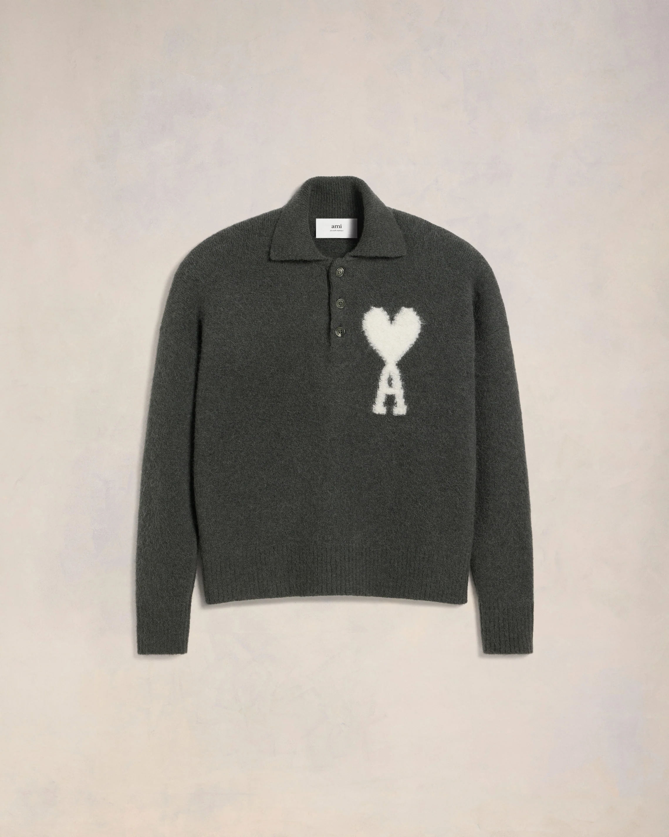 Long Sleeve Polo Shirt | Ami de Coeur | Ami Paris US - leoleo123123