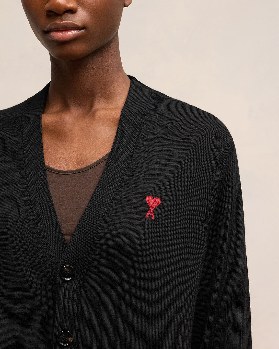 Cardigan Ami De Coeur Rouge Noir - leoleo123123