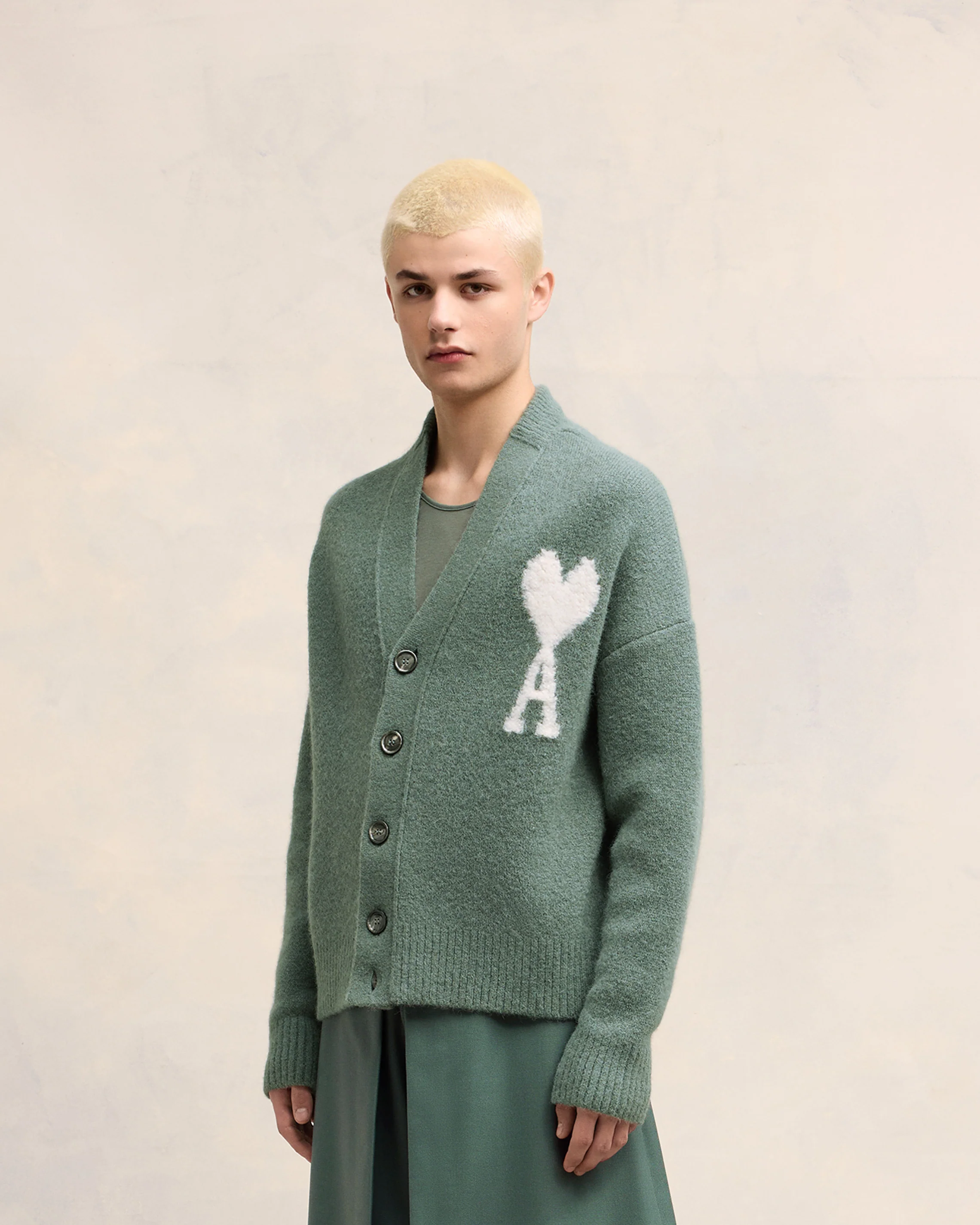 Antique Clay Off-White Ami De Coeur Cardigan - leoleo123123