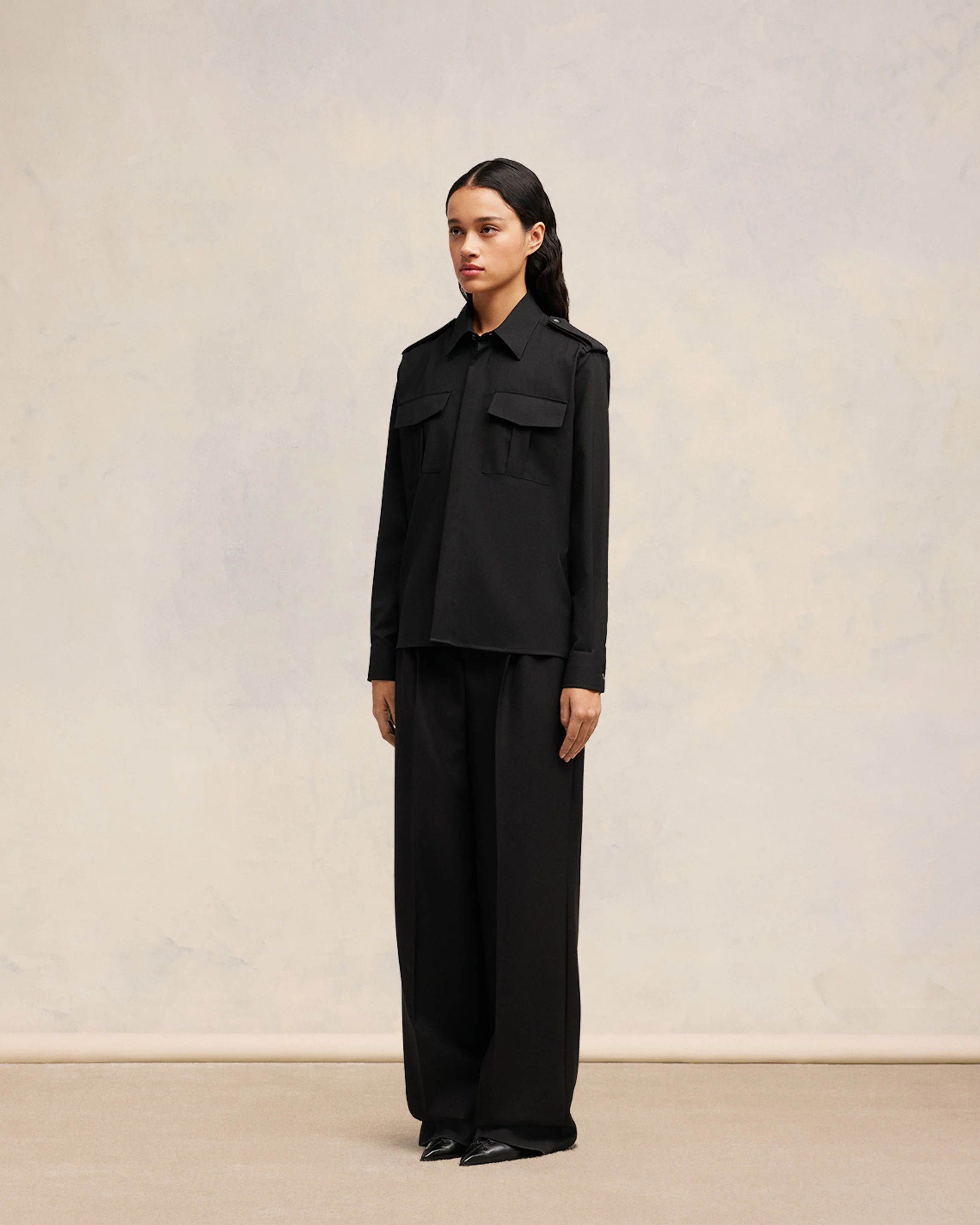 Black Military Shirt - leoleo123123