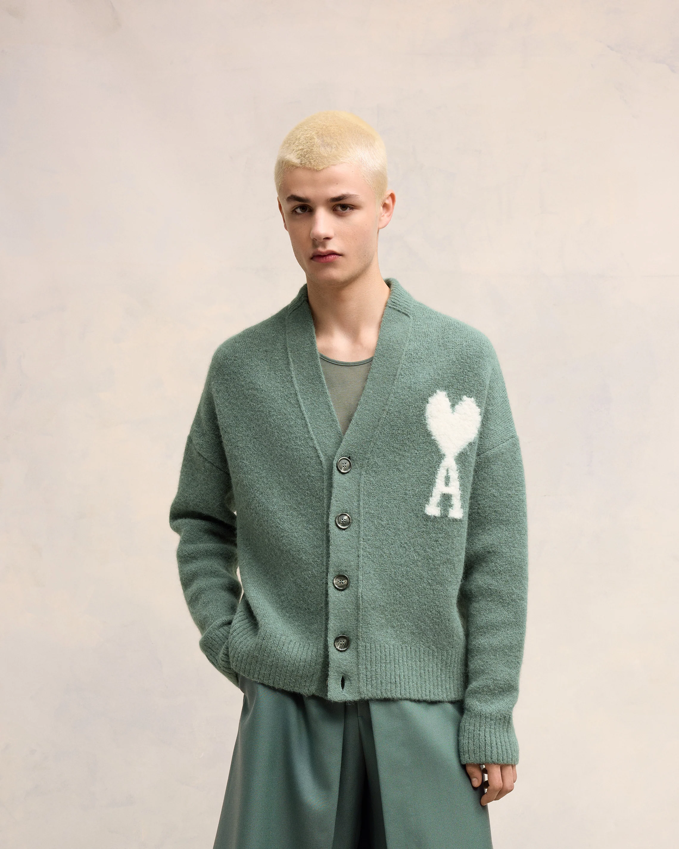 Antique Clay Off-White Ami De Coeur Cardigan - leoleo123123