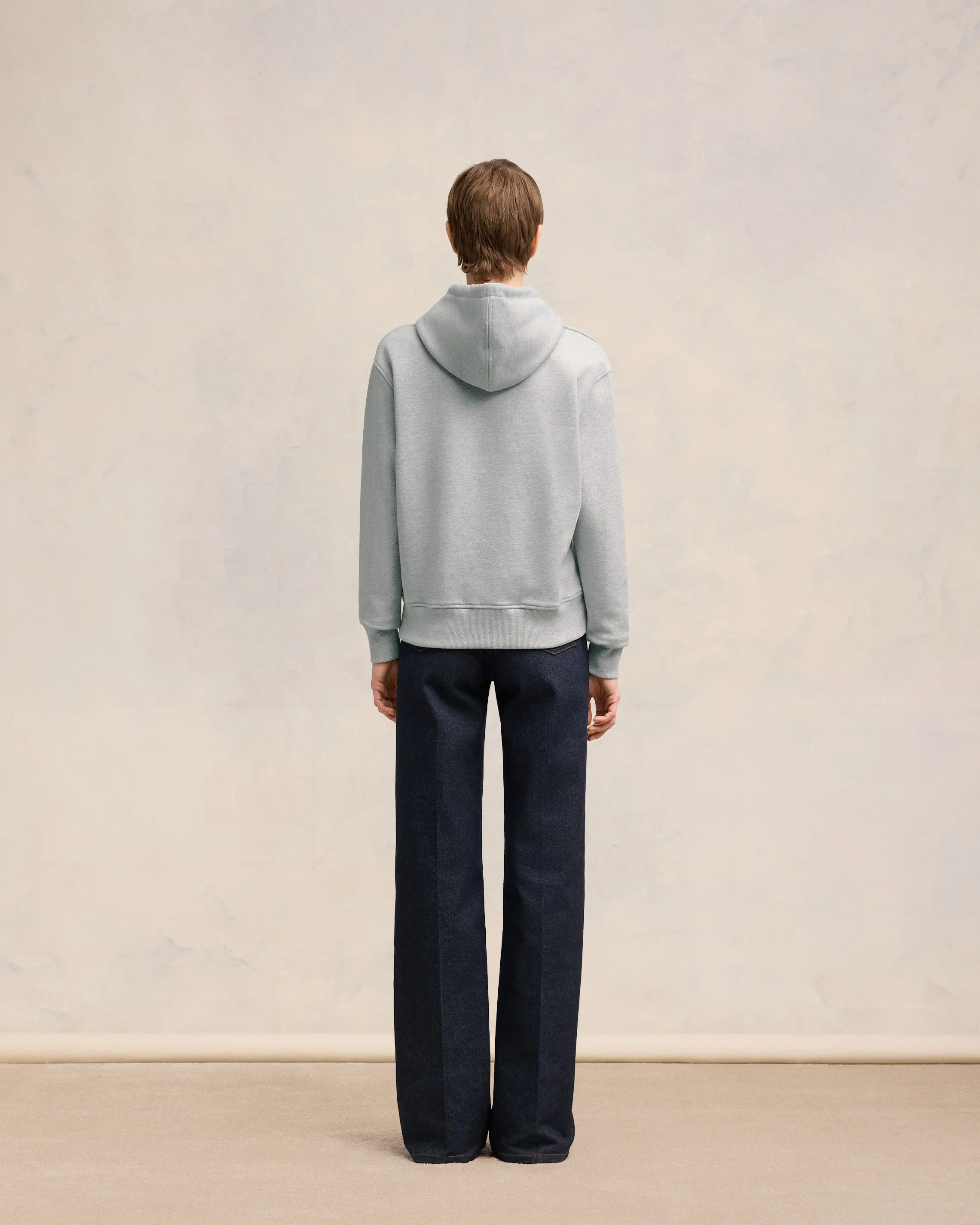 Heather Ash Grey Ami Paris Hoodie - leoleo123123