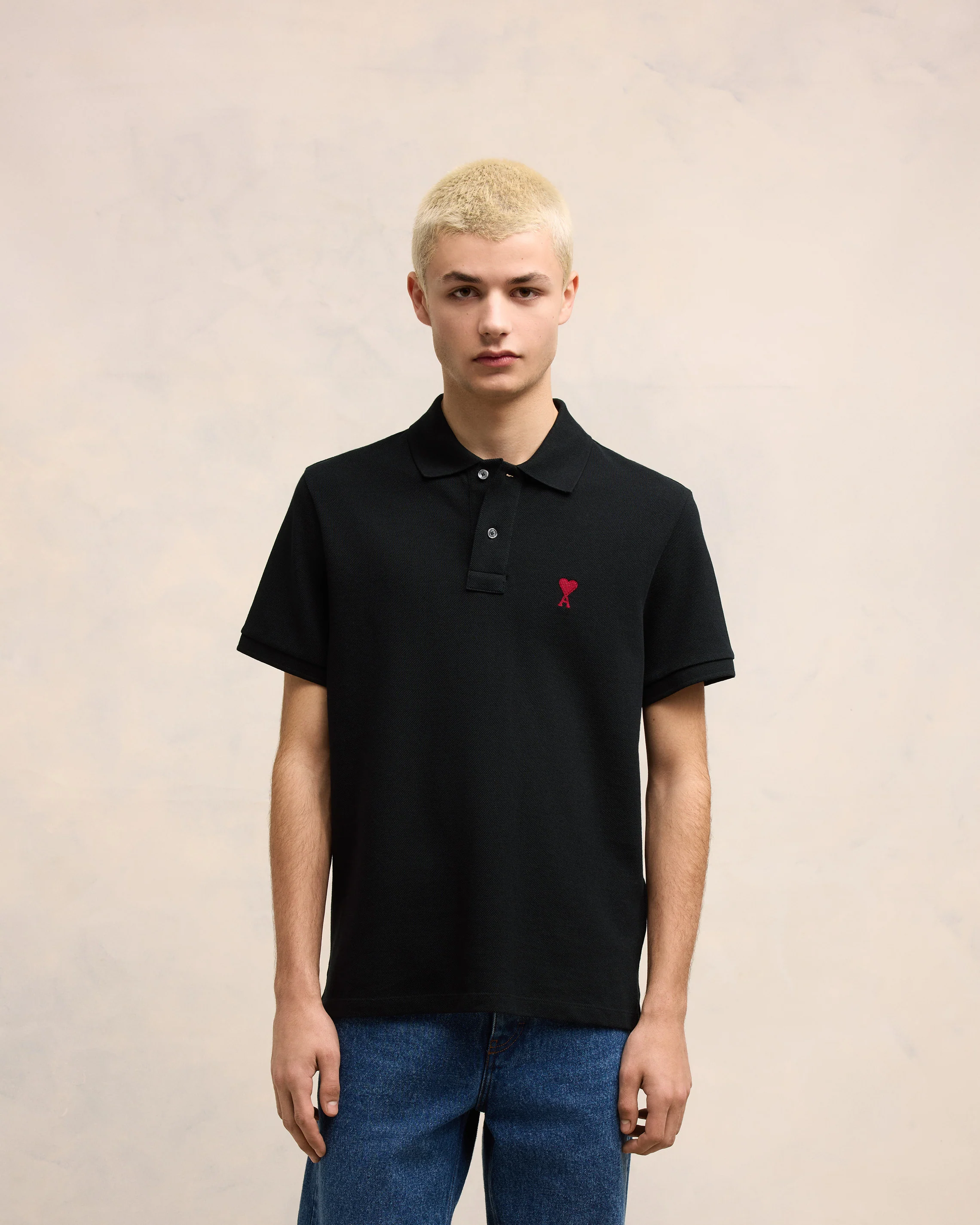 Polo Ami De Coeur Noir - leoleo123123