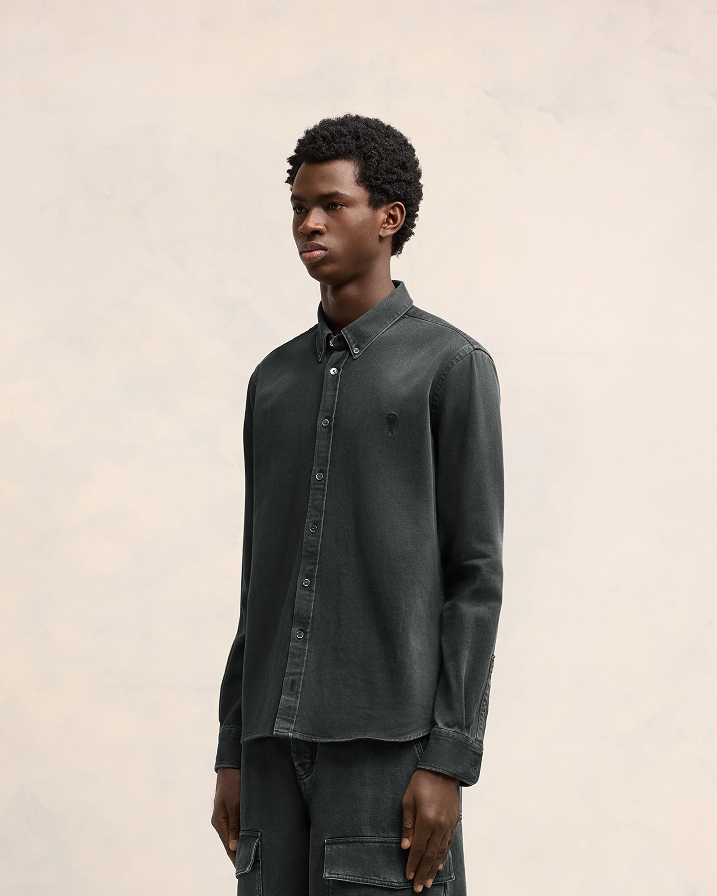 Cotton Twill Shirt | Ami De Coeur | Ami Paris US - leoleo123123