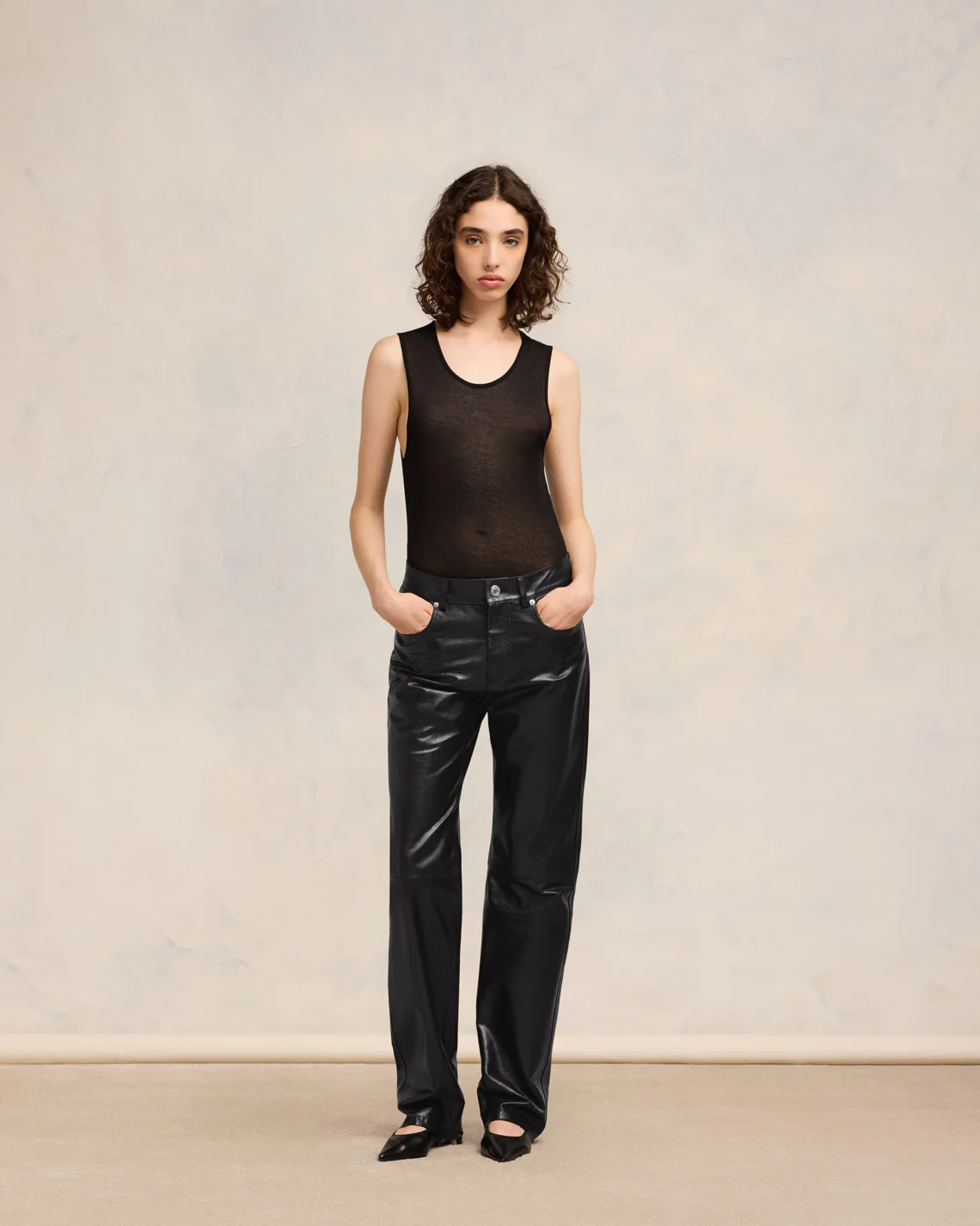 Black Straight Fit Trousers - leoleo123123