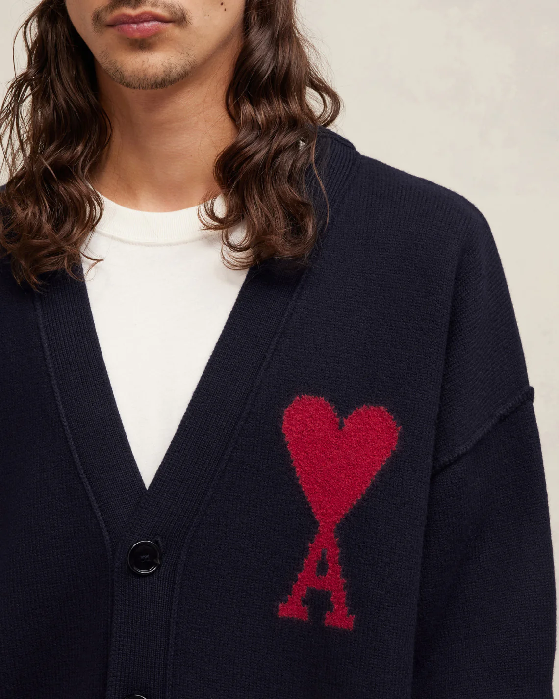 Cardigan Ami De Coeur Rouge Bleu Nuit/Rouge - leoleo123123