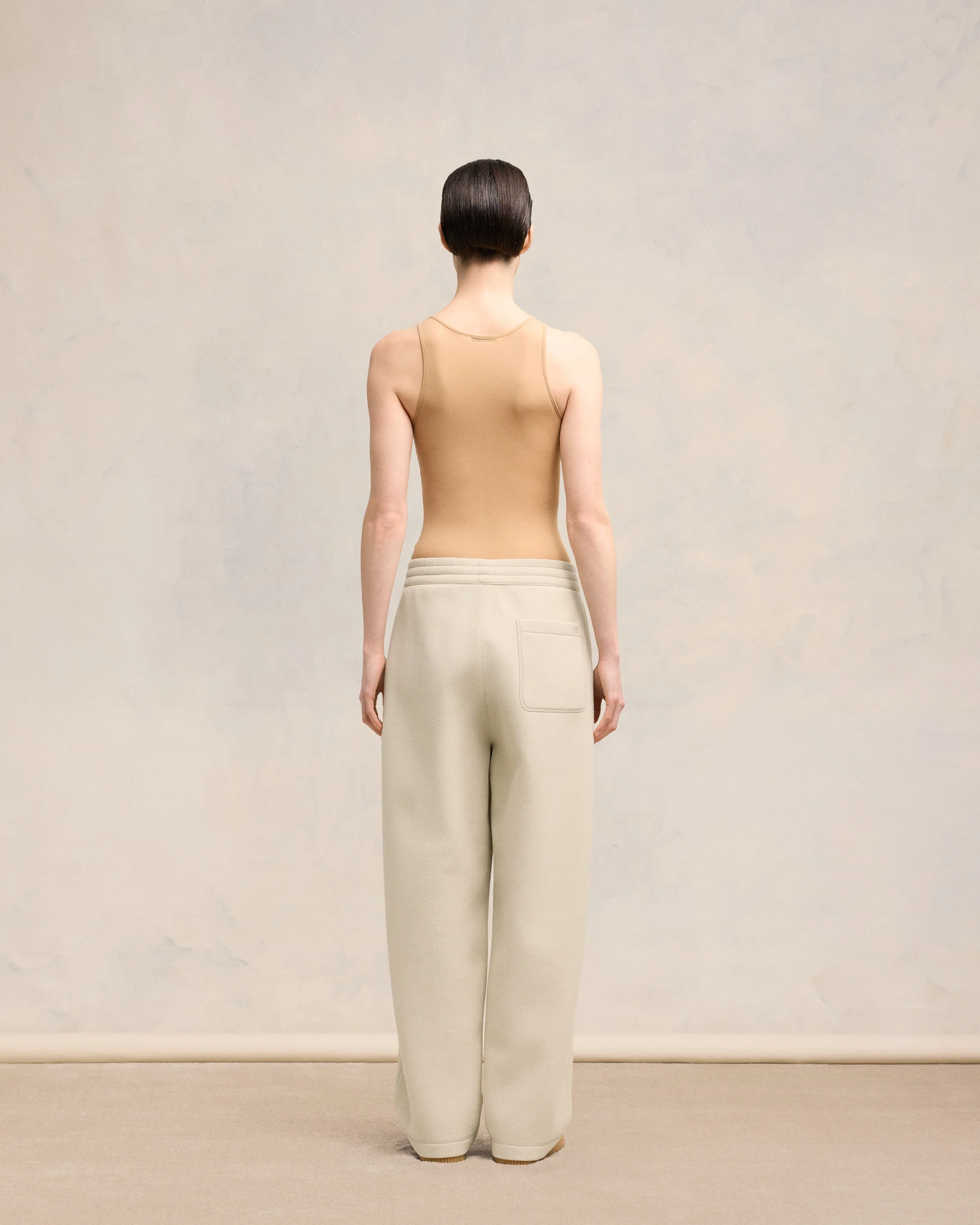 Sand Ami Pleated Trousers - leoleo123123
