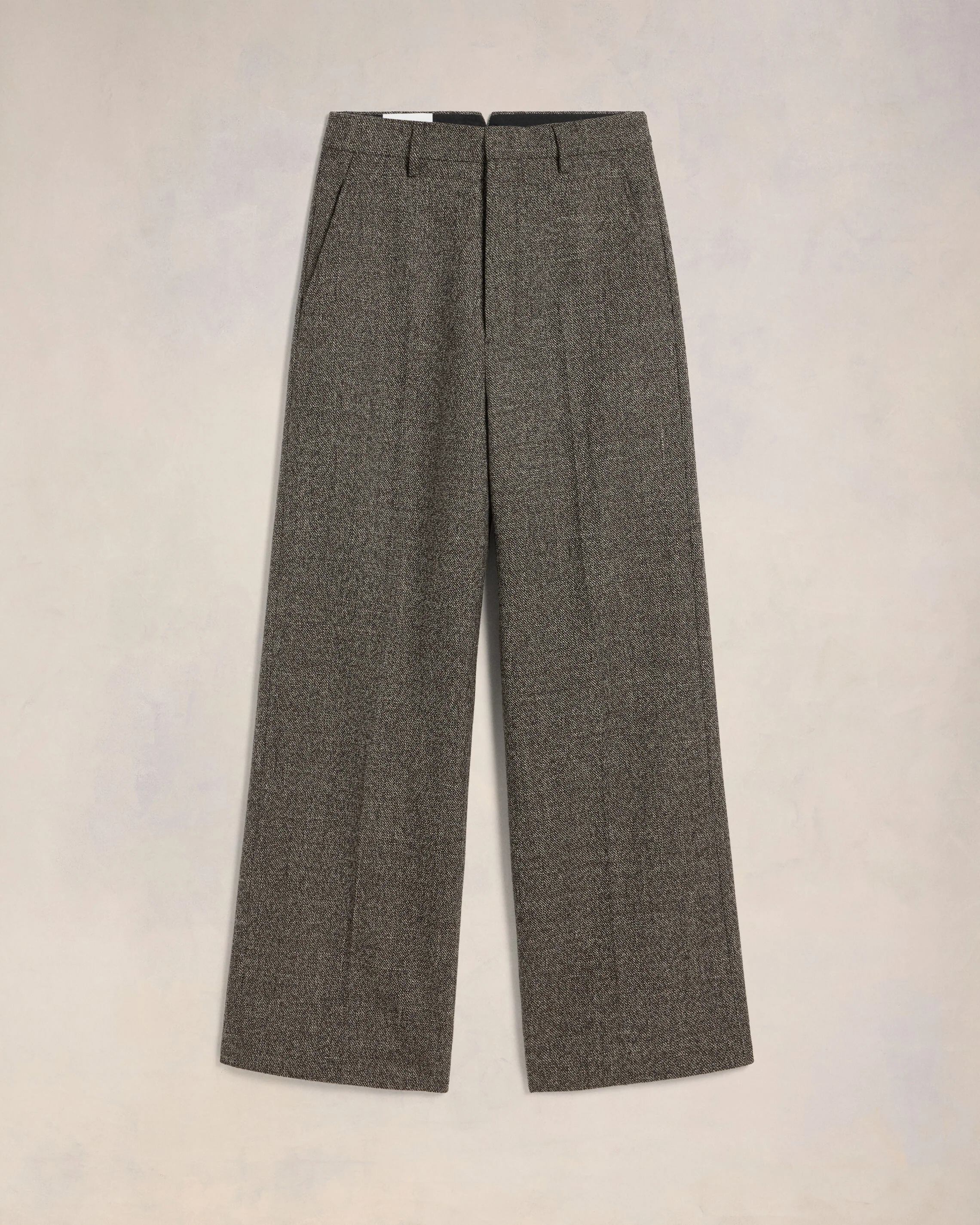 Dark Coffee/ Off White Large Fit Trousers - leoleo123123