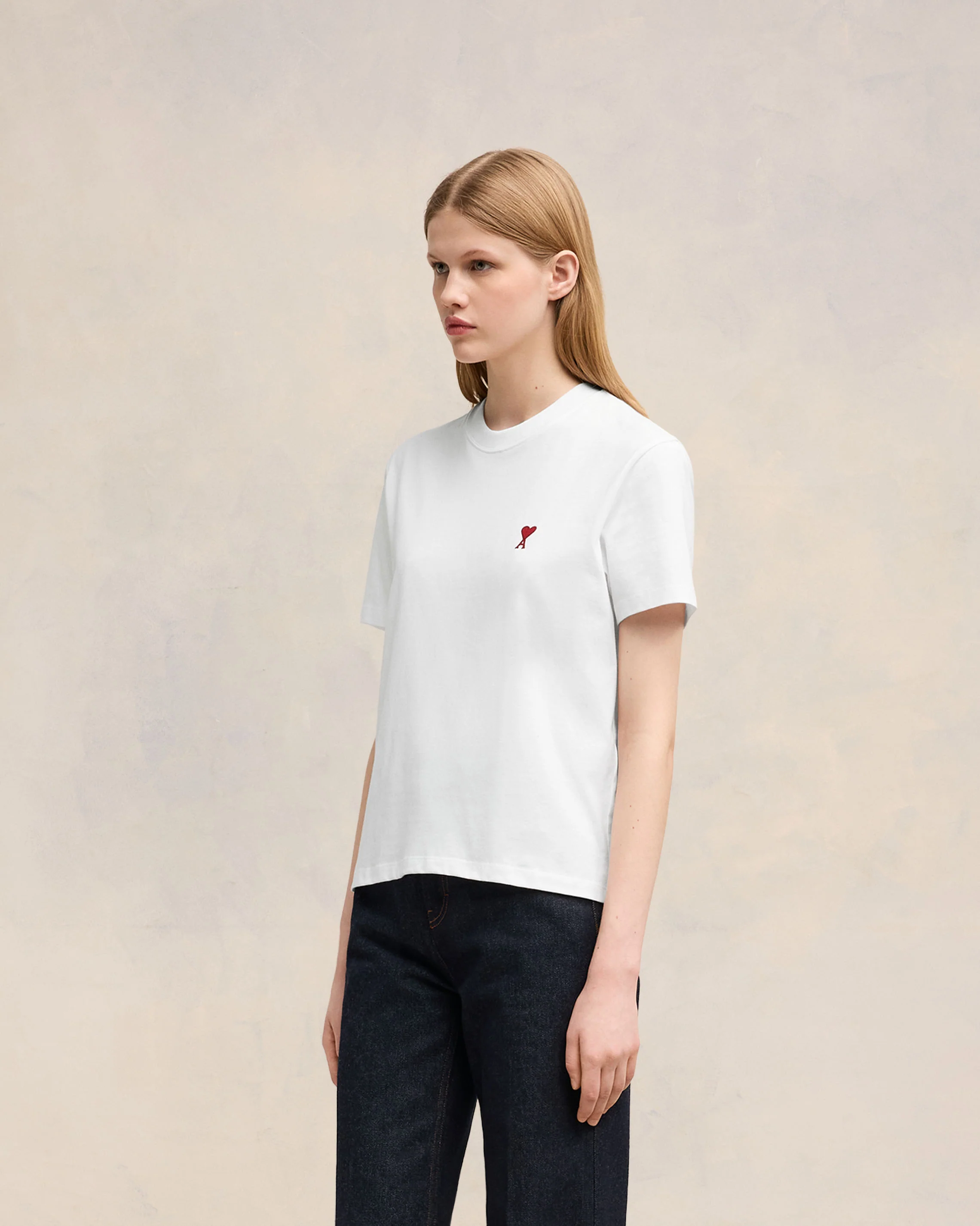 White Red Ami De Coeur T-Shirt - leoleo123123