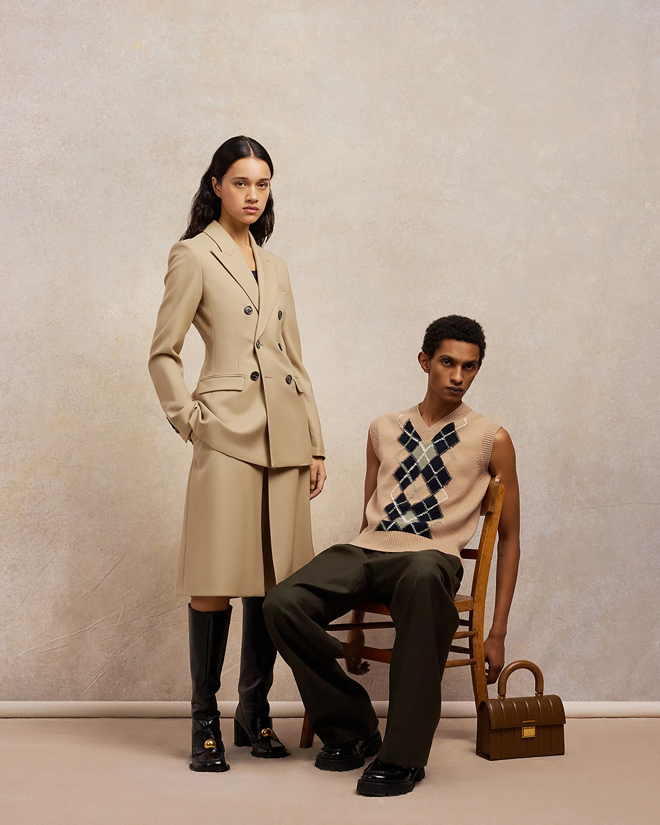 Sand Double Breasted Jacket - leoleo123123