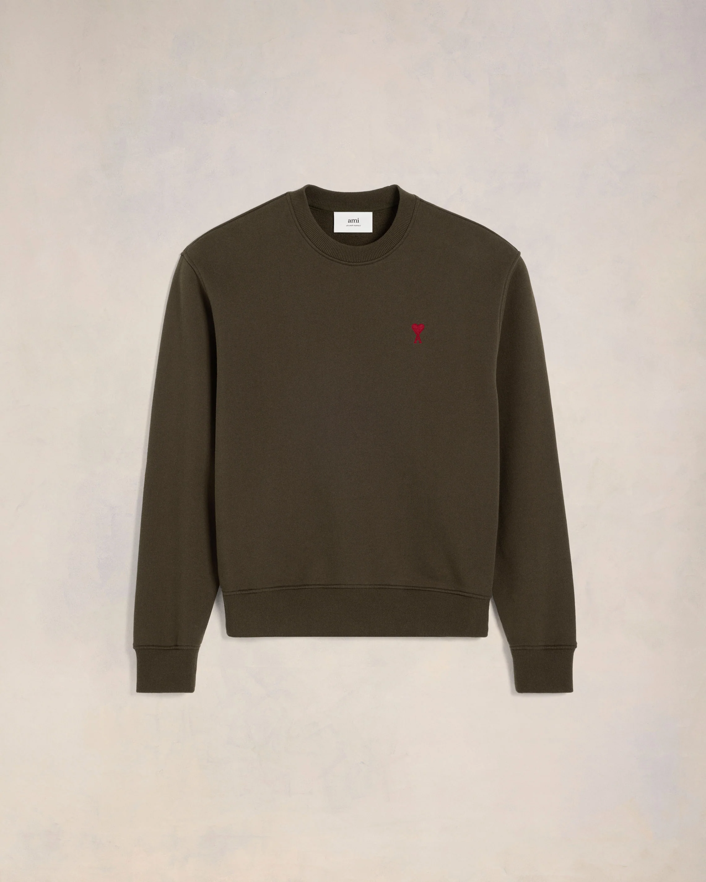 Dark Coffee Red Ami De Coeur Sweatshirt - leoleo123123