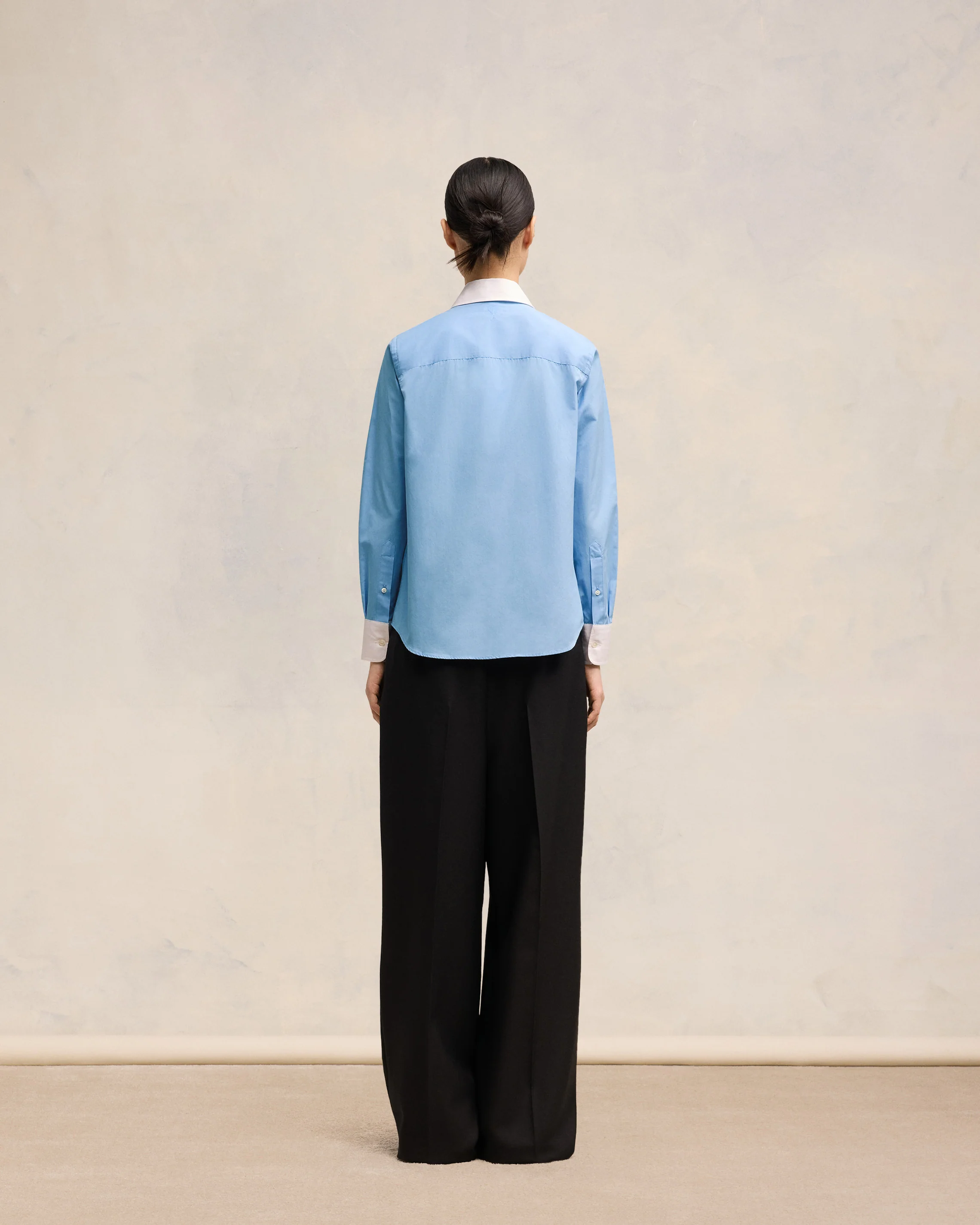 Cashmere Blue/ White Classic Shirt - leoleo123123